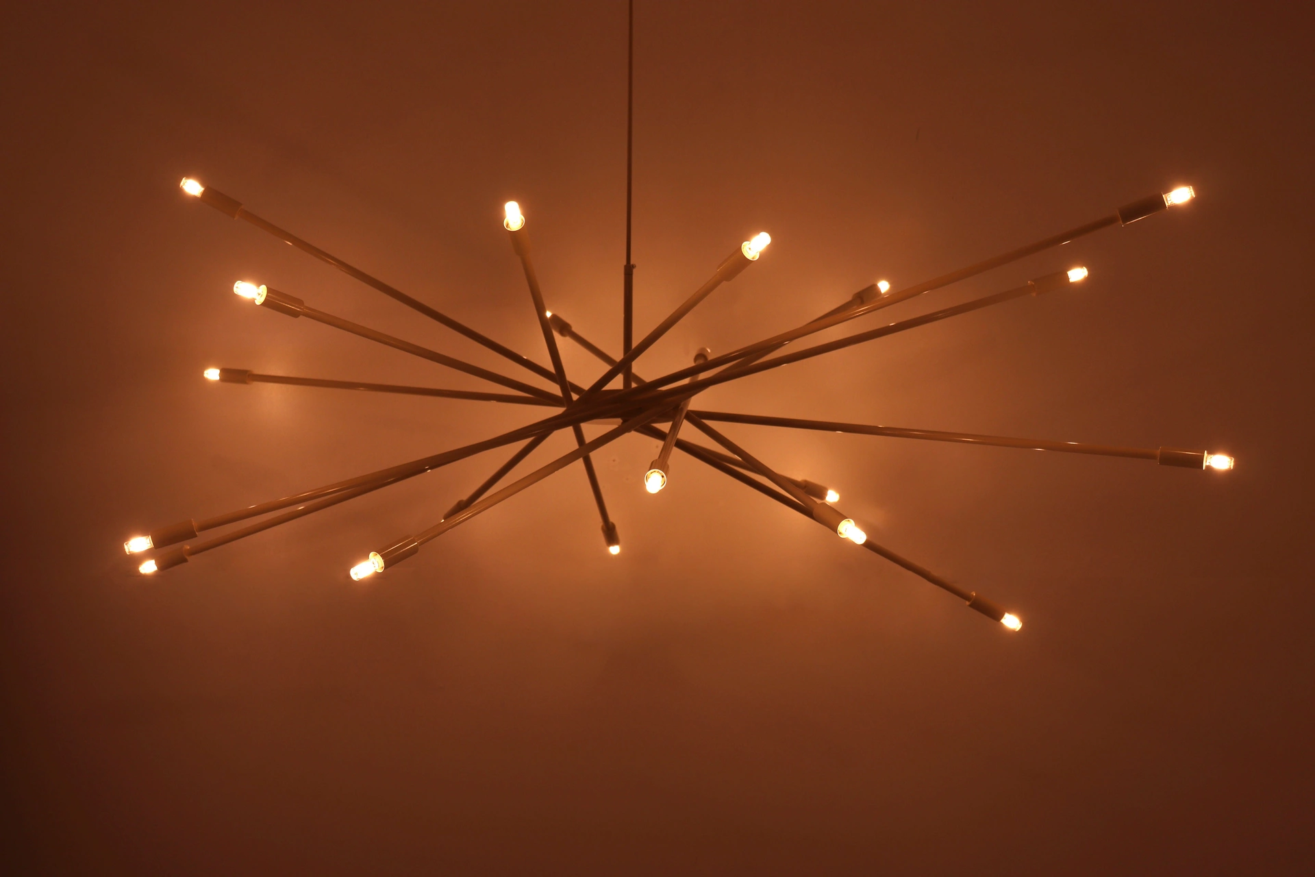 Mikado hanglamp vide lamp zand/beige 145 cm 20x G9 61189
