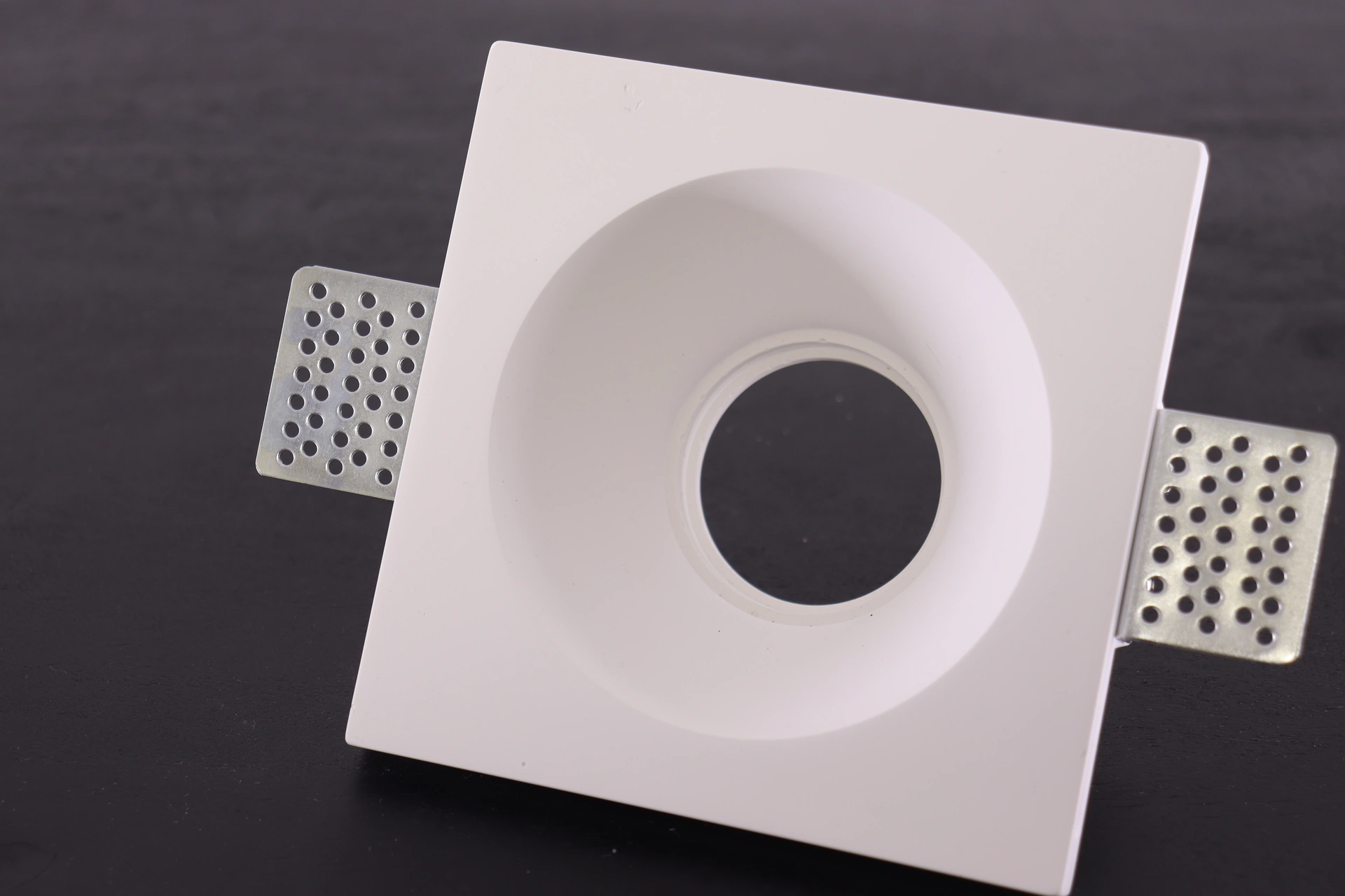 Trimless inbouwspot rond wit - binnenmaat dia 10cm  44929