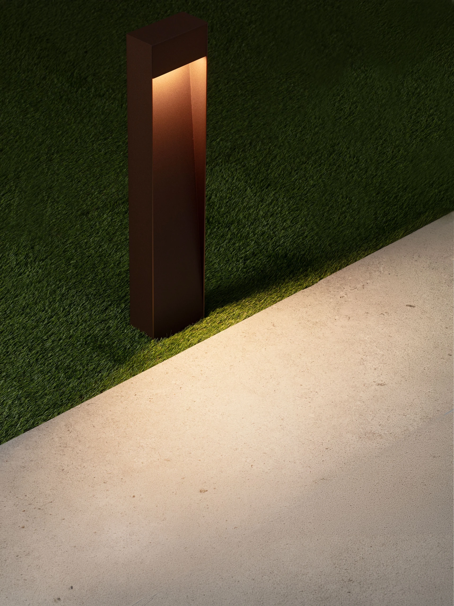 LED Tuinlamp Novaro - roestbruin – 60 cm – Instelbare lichtkleur SW10571