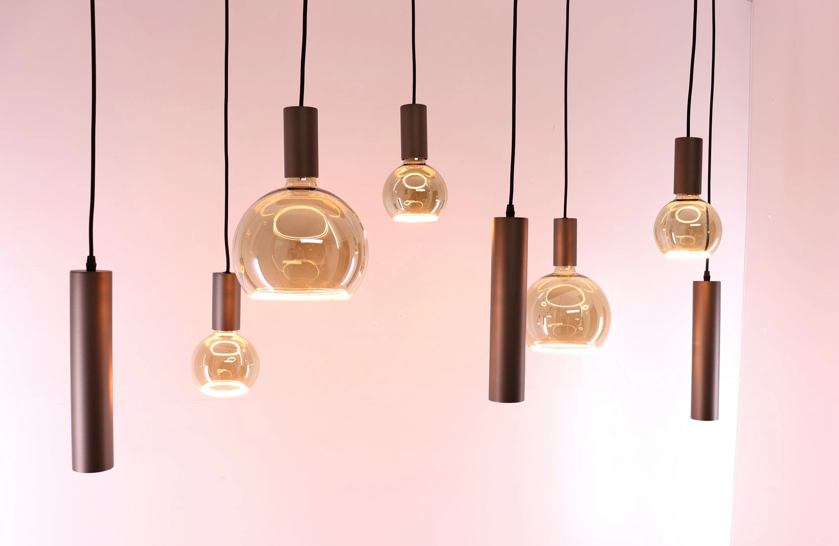 Hanglamp Cacao 8-lichts 135 cm incl. Segula Floating LED en excl. GU10 spots 50275