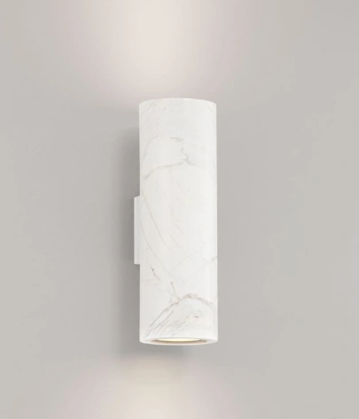 Wandlamp up/down verlichting GU10 Marble Sandy White 25 cm SW10529