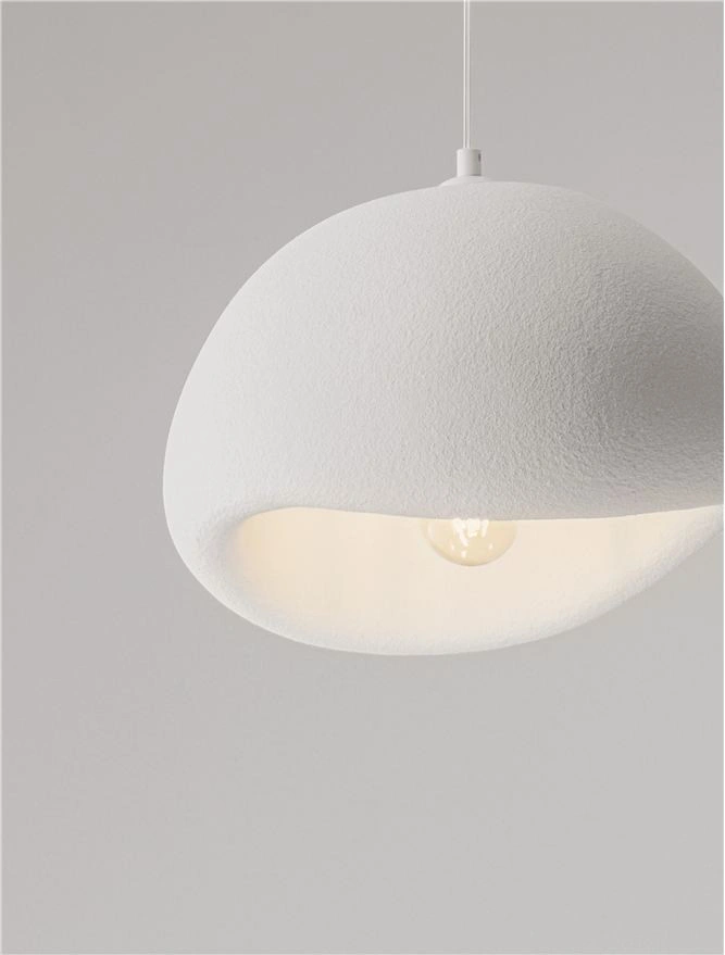 Hanglamp AERE Sandy White Ø 40 cm - Organisch Design 46693