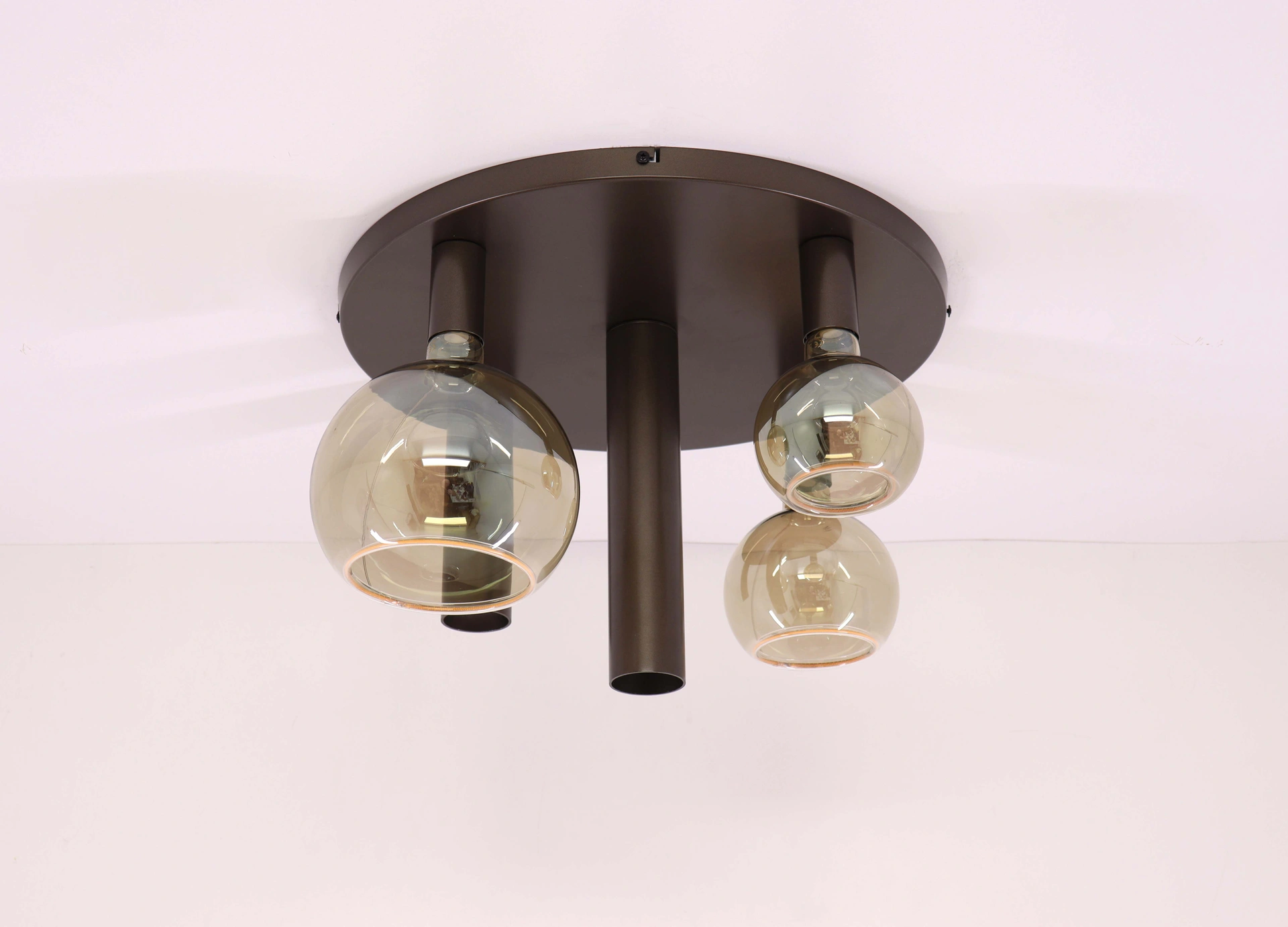 Plafondlamp Cacao Bruin 5 Lichts – Inclusief Segula Smoke Lichtbronnen – diameter 50 cm 50295