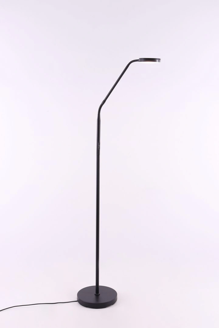 Staande Leeslamp Zwart | LED 10W Dim-to-Warm Dimbaar | 135cm 42001