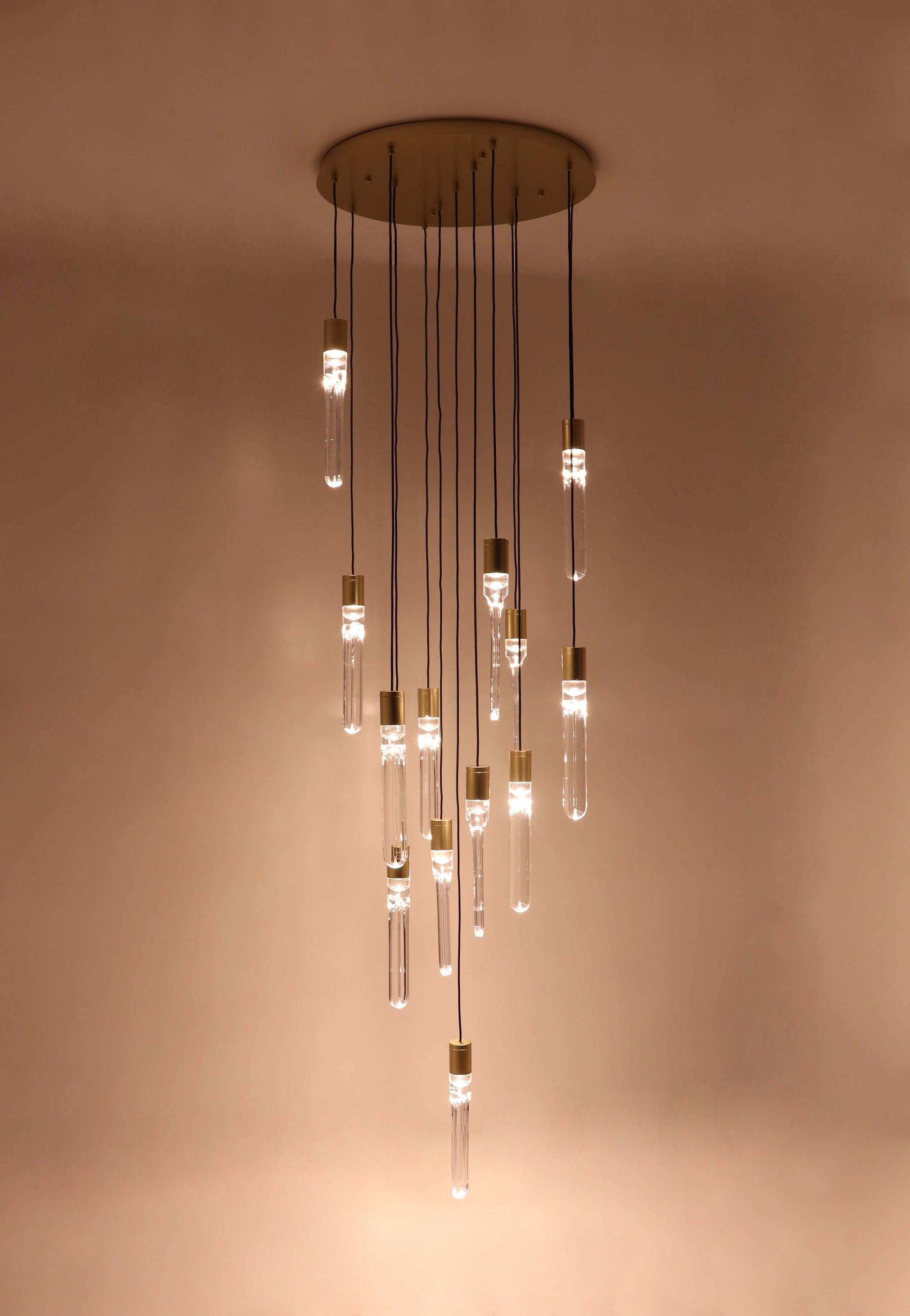 Videlamp 13 lichts acrylglas 350 cm warm wit dimbaar 53000