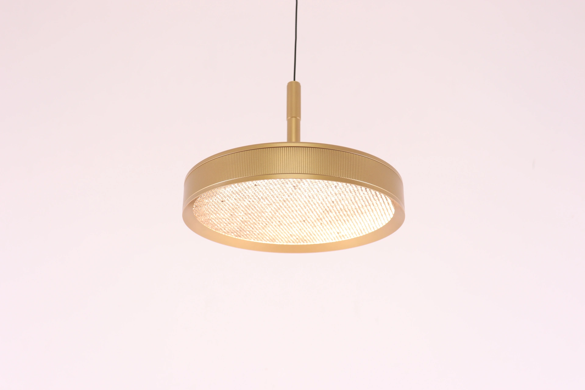 Hanglamp warm goud - 3 lichts - up down functie 53009