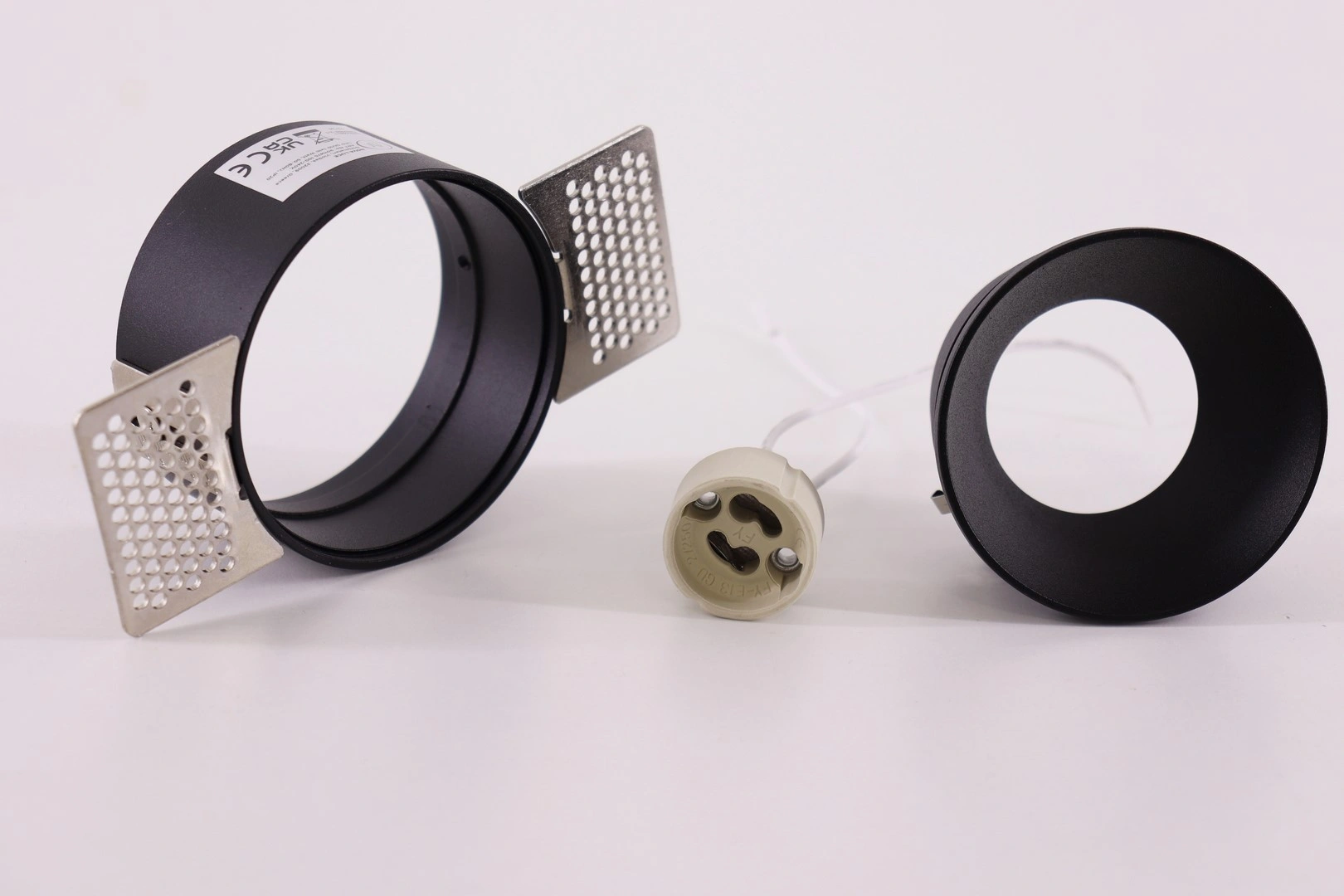 Trimless inbouwspot GU10 Zwart – Zaagmaat 8 cm 46154