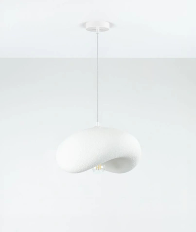 Organische hanglamp Stone White 40 cm SW10526