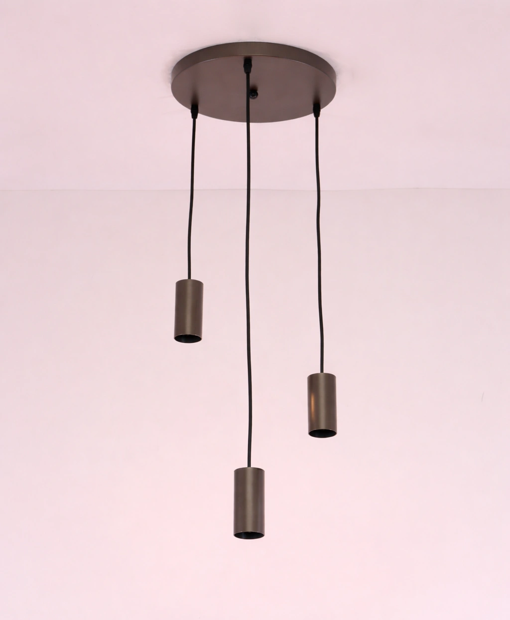 Hanglamp pendel - Cacao - 3lichts rond 61237