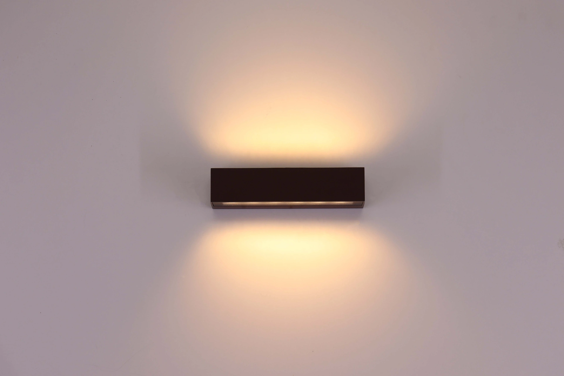 Wandlamp strak dip-switch - roest bruin - 22cm IP65   46677