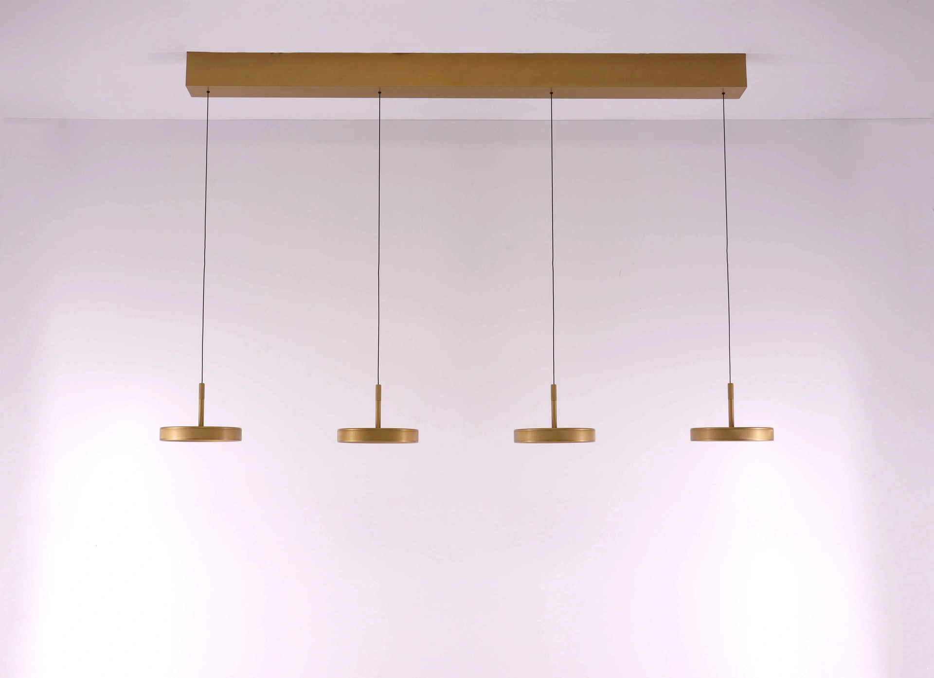 Hanglamp warm goud - 4 lichts 150cm - easy lift 53010