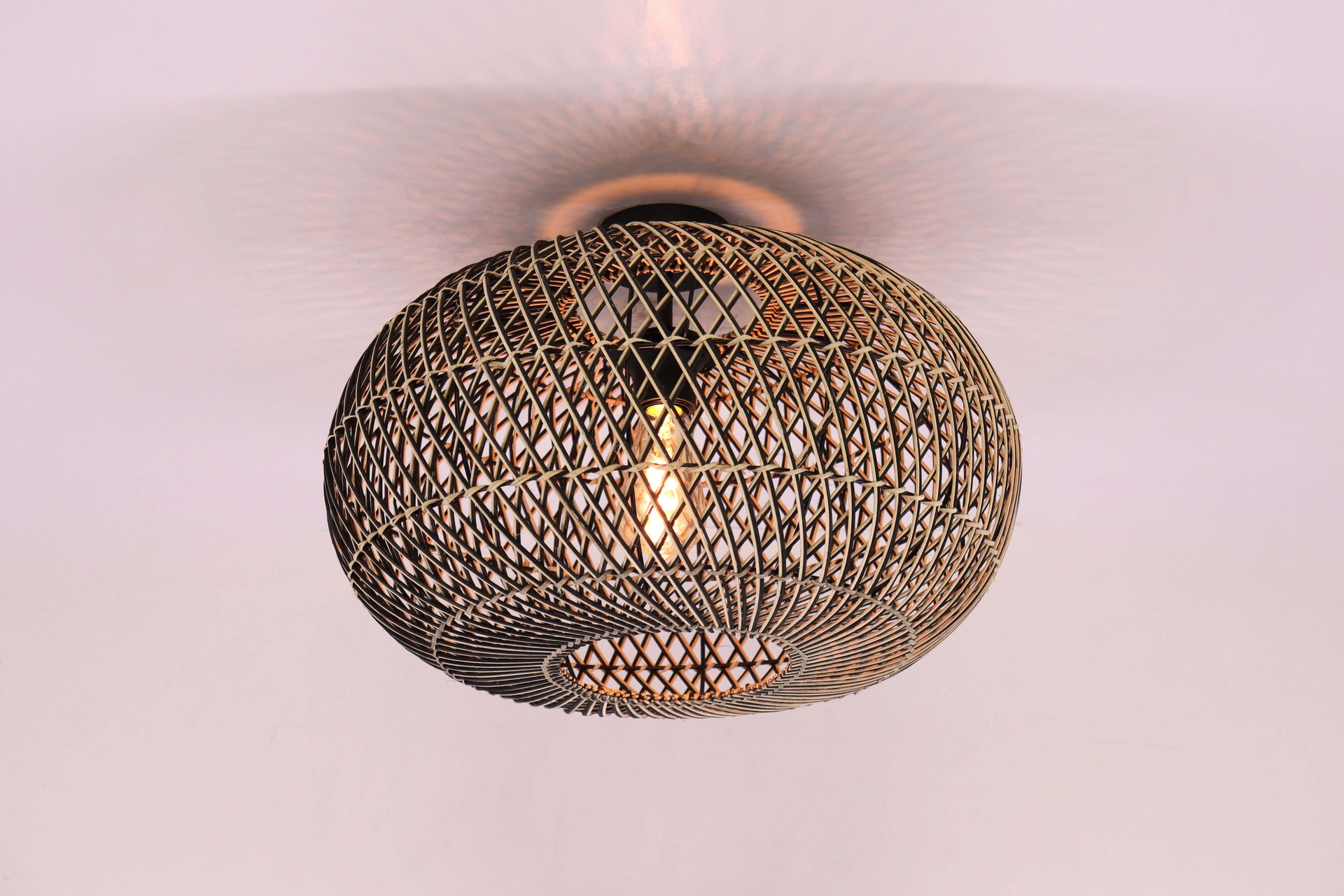 Plafondlamp Rotan Naturel – Diameter 50 cm – Japandi Design – E27  61245
