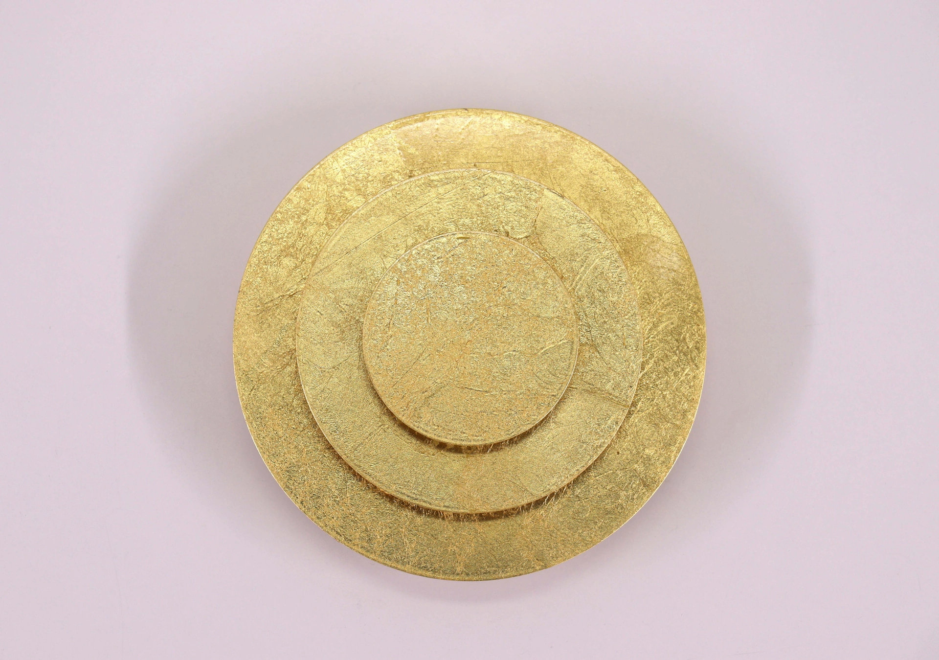 Wandlamp/Plafondlamp goud ringen- Diameter 18cm - Niet dimbaar 45456