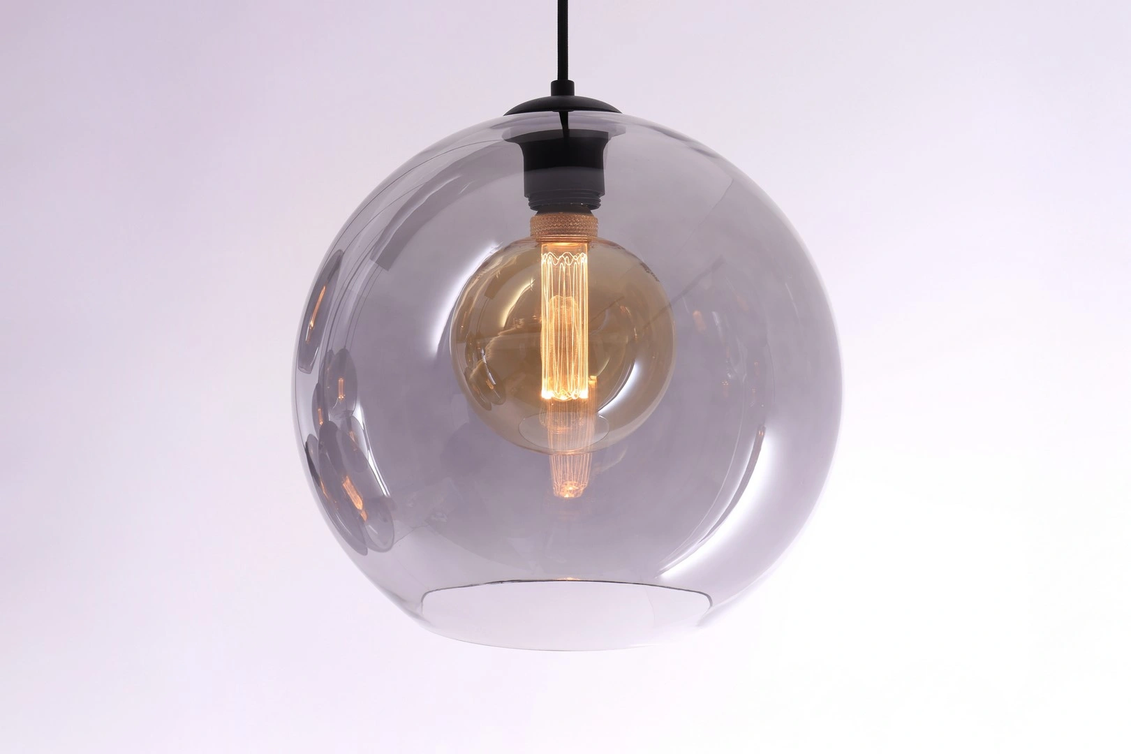 Hanglamp 8lichts - 8 Grey getint glazen - 135cm  50203