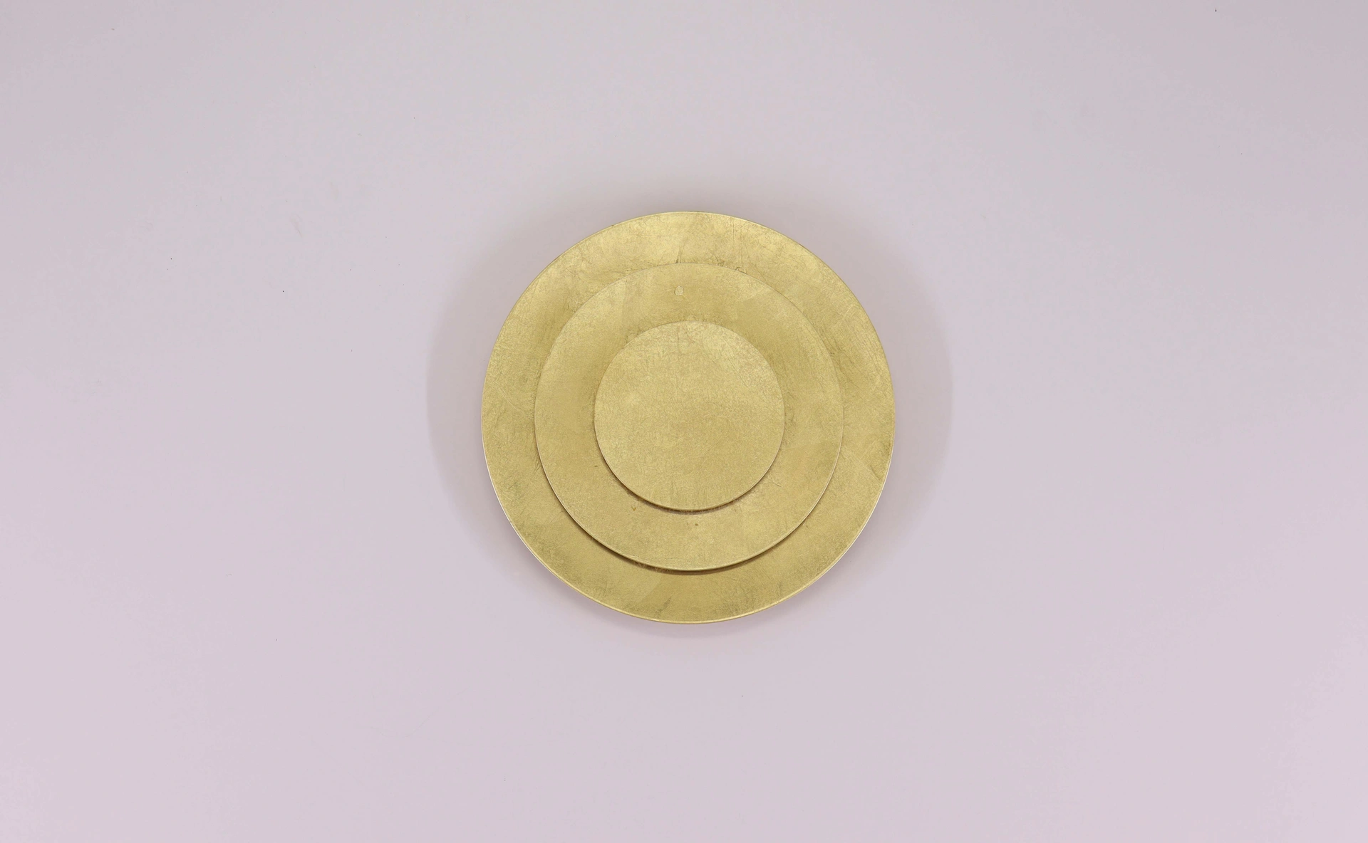 Wandlamp/Plafondlamp goud ringen- Diameter 35cm - Niet dimbaar 46164