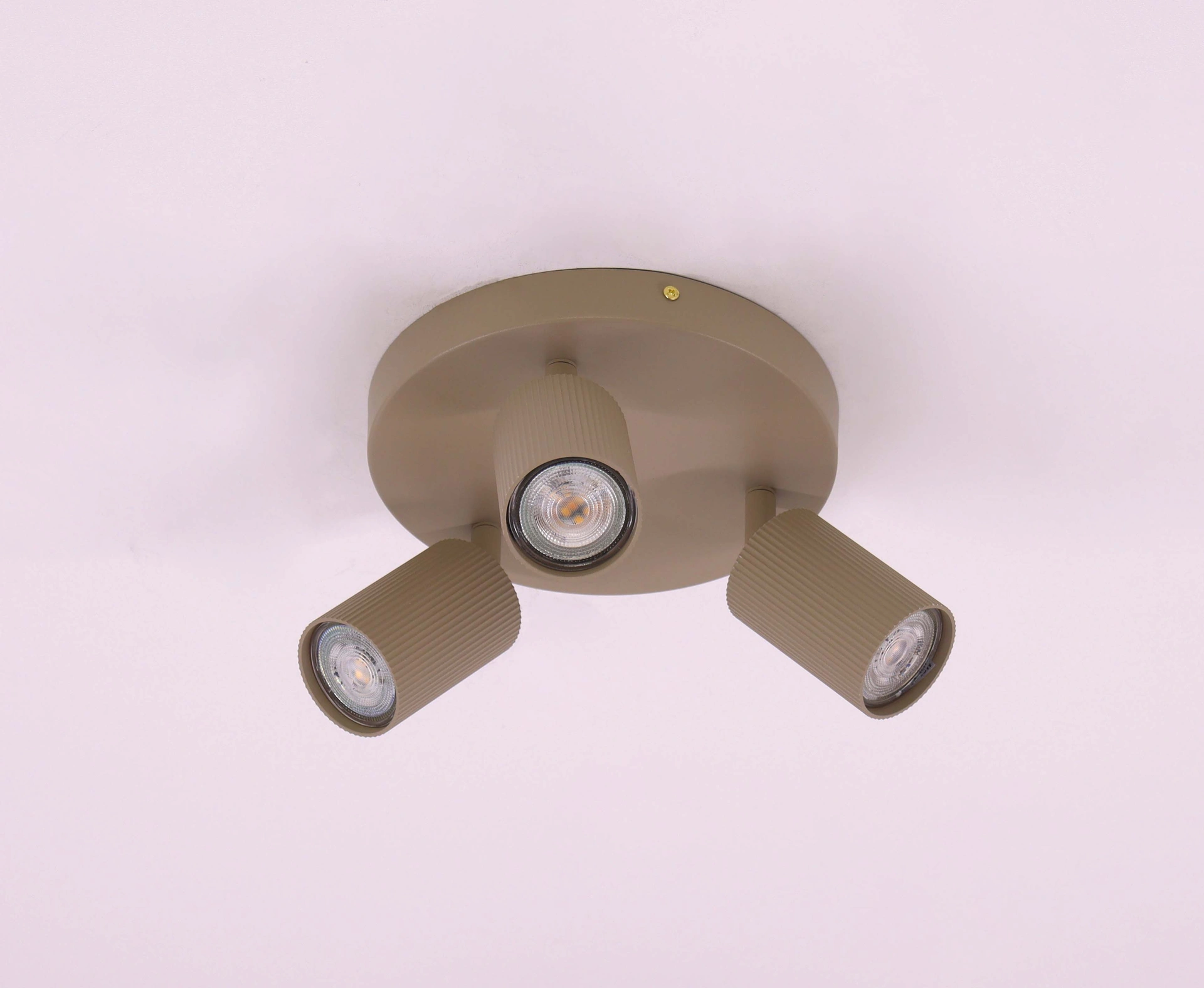 Opbouwspot Zandkleur Dia 20cm gu10 3 Lichts    46773