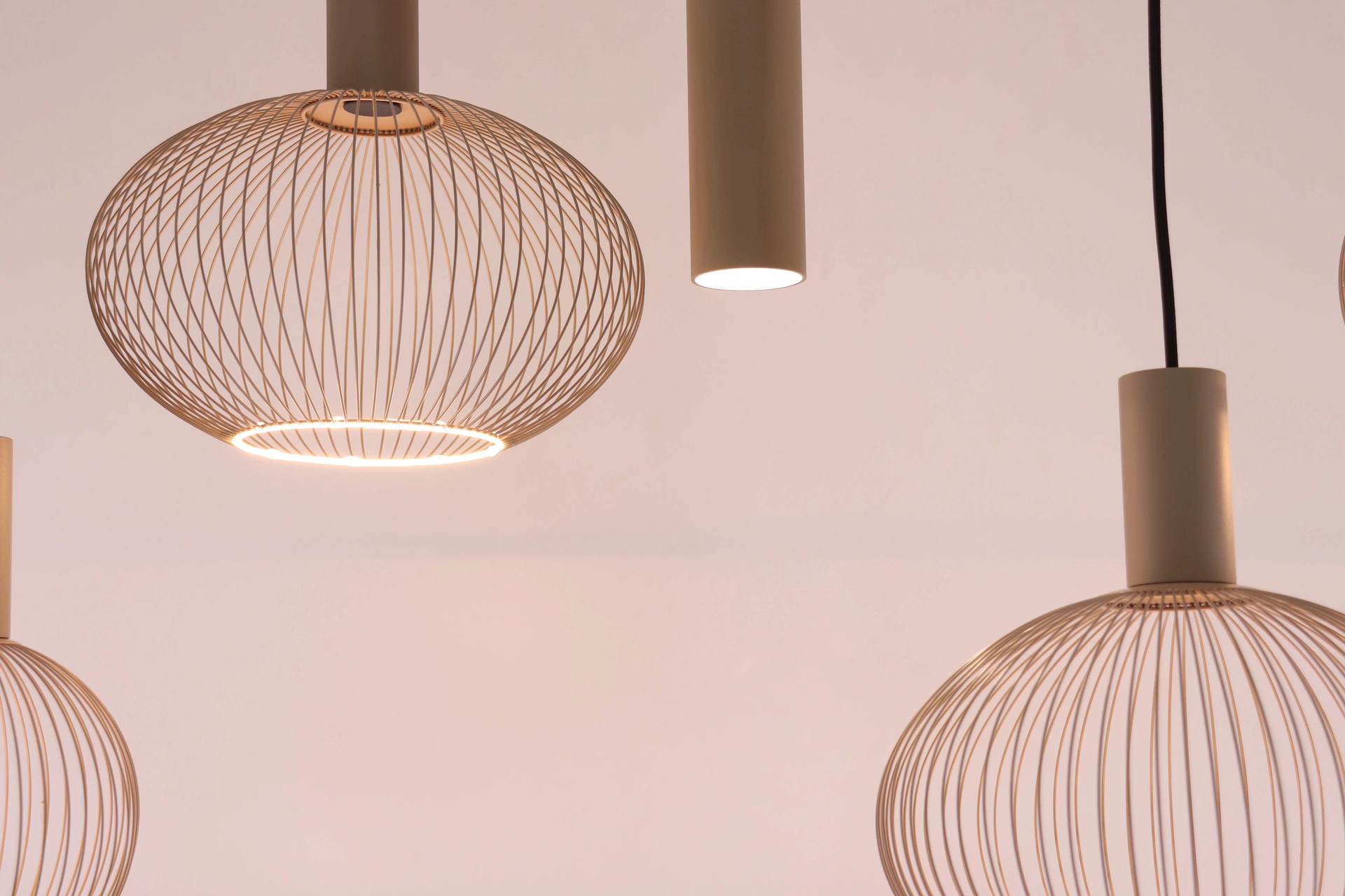 Hanglamp zand 7-lichts - segula floating filo met kokers - Lengte 130cm 50269