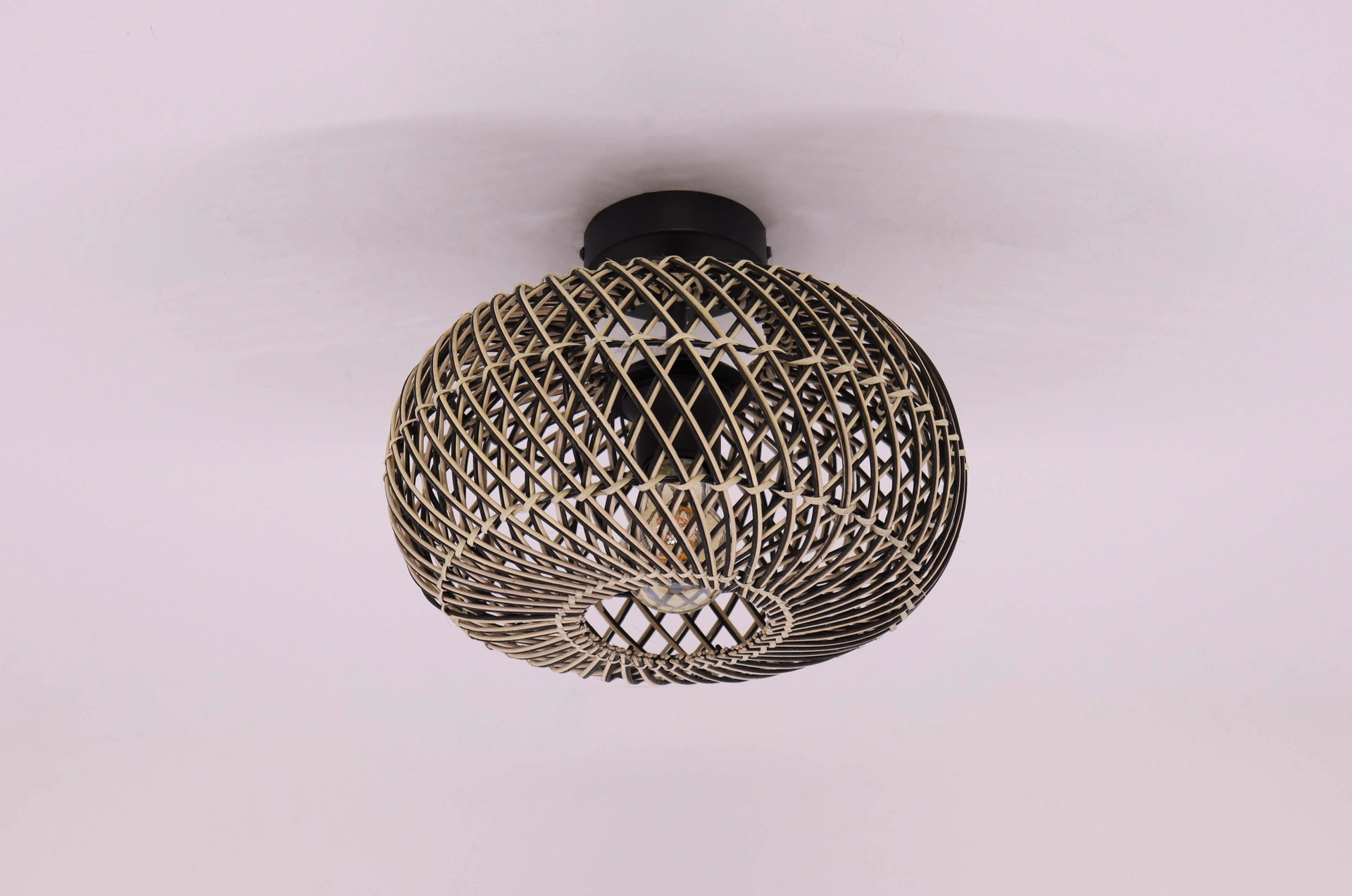 Plafondlamp Rotan Naturel – Diameter 30 cm – Japandi Design – E27 61243