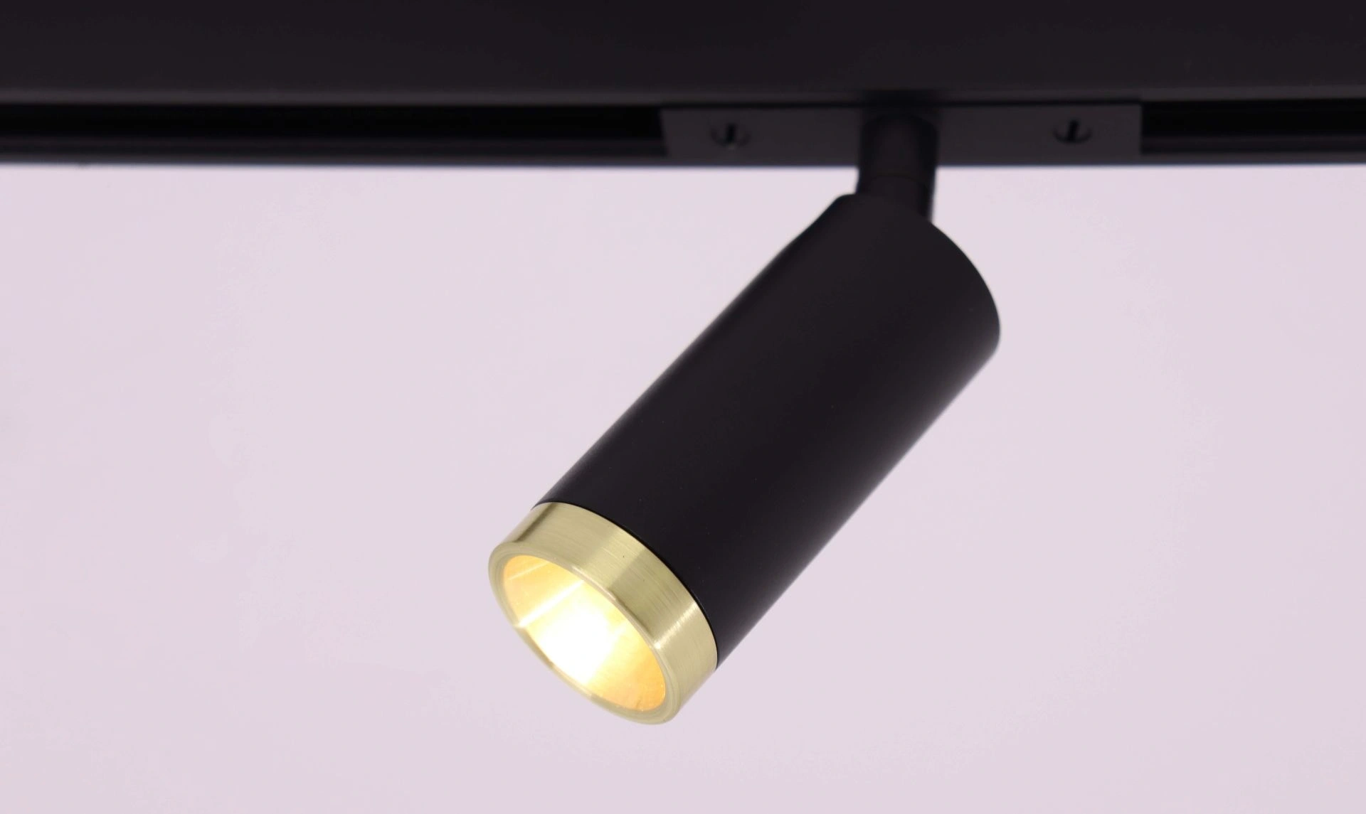 Complete railverlichting set FLAT LUXE 2 meter zwart met 4 zwarte Domino mini spots incl. LED SW10615