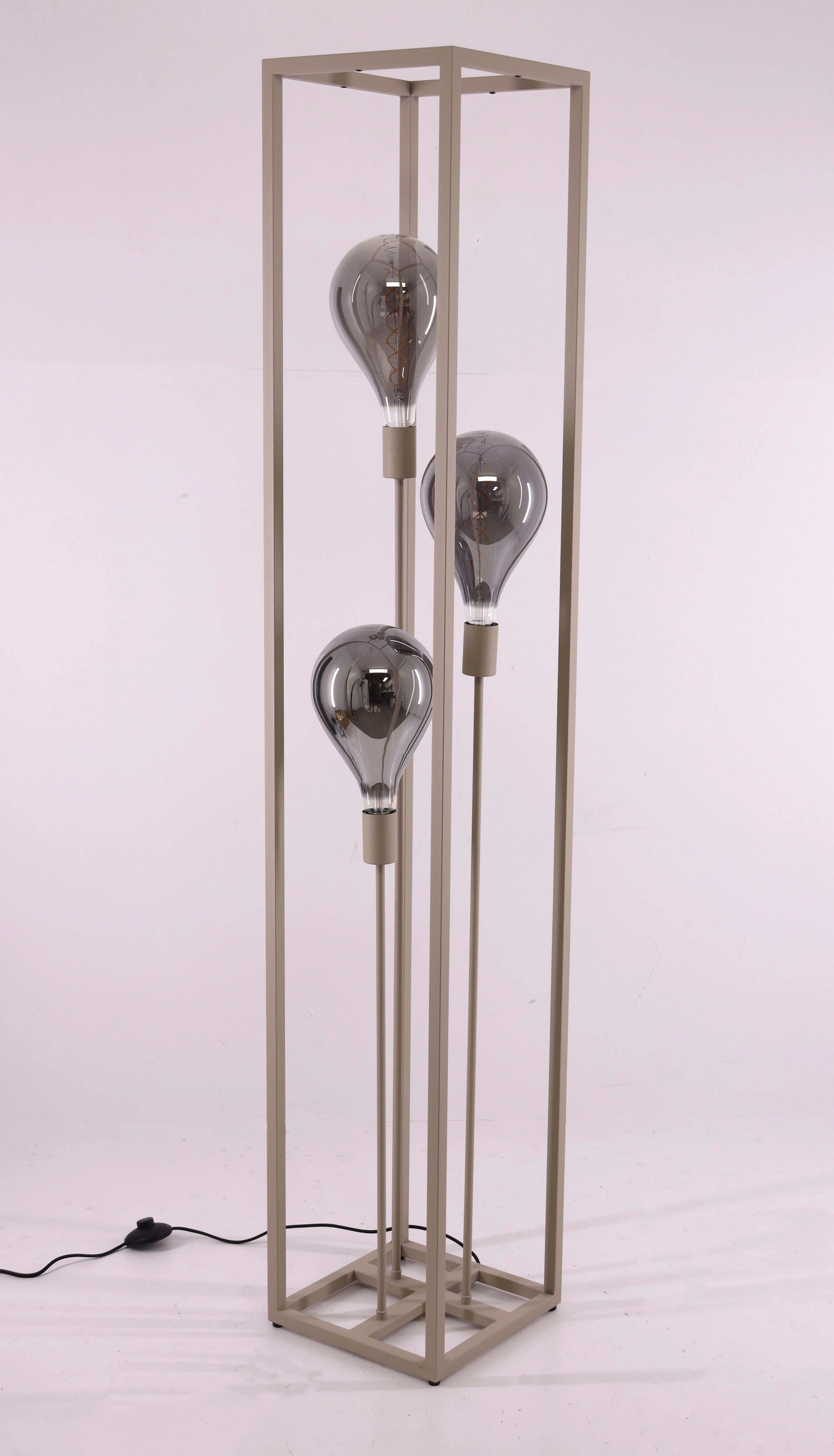 Vloerlamp kooi - Créme 3 lichts - Hoogte 160cm 46209