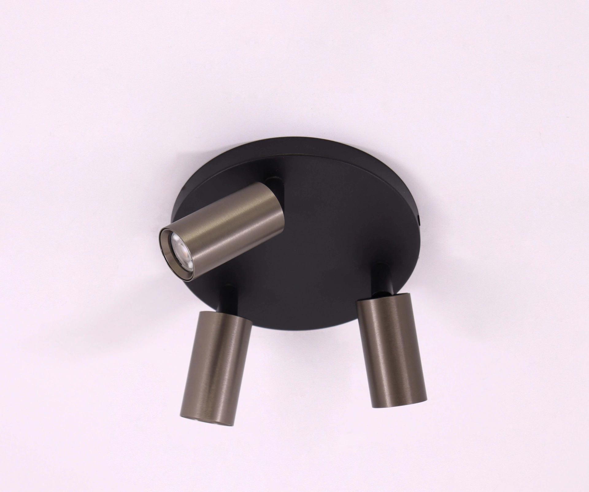 Opbouwspot 3 lichts - Koffie kleur - Rond diameter 18cm 45971