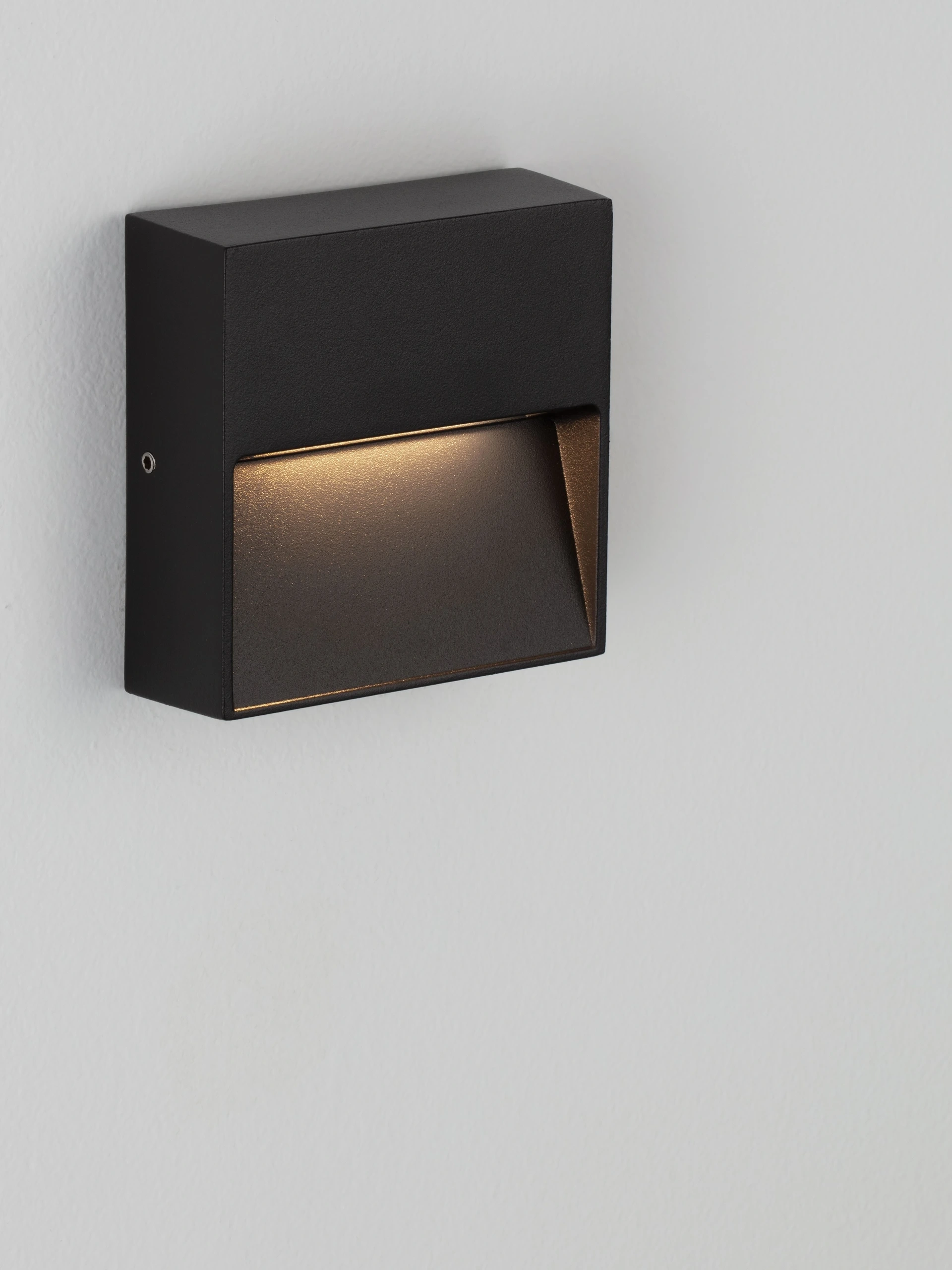 Arden LED buitenwandlamp vierkant - Zwart – 10 x 10 cm – Instelbare lichtkleur SW10556