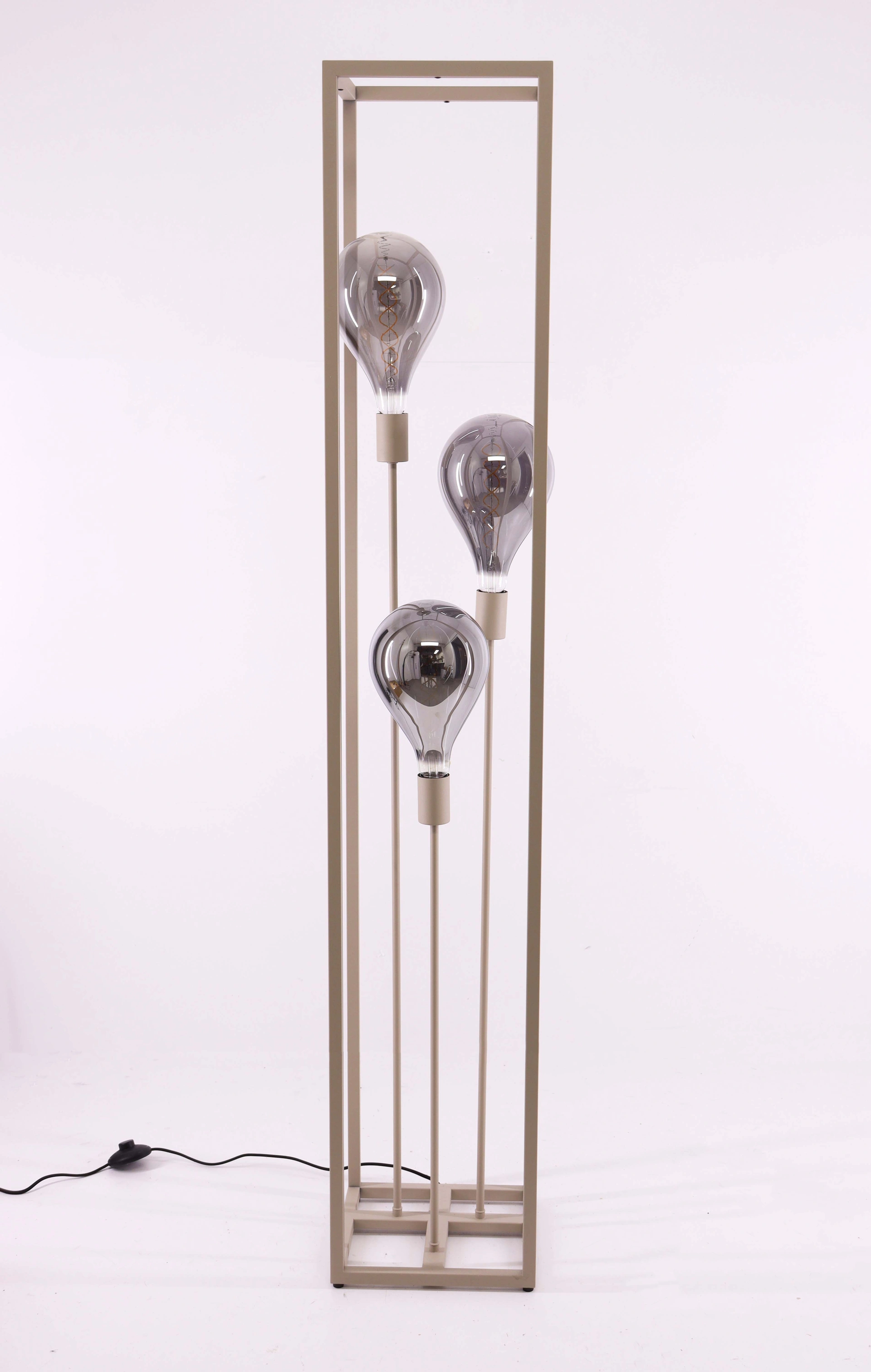 Vloerlamp kooi - Créme 3 lichts - Hoogte 160cm 46209
