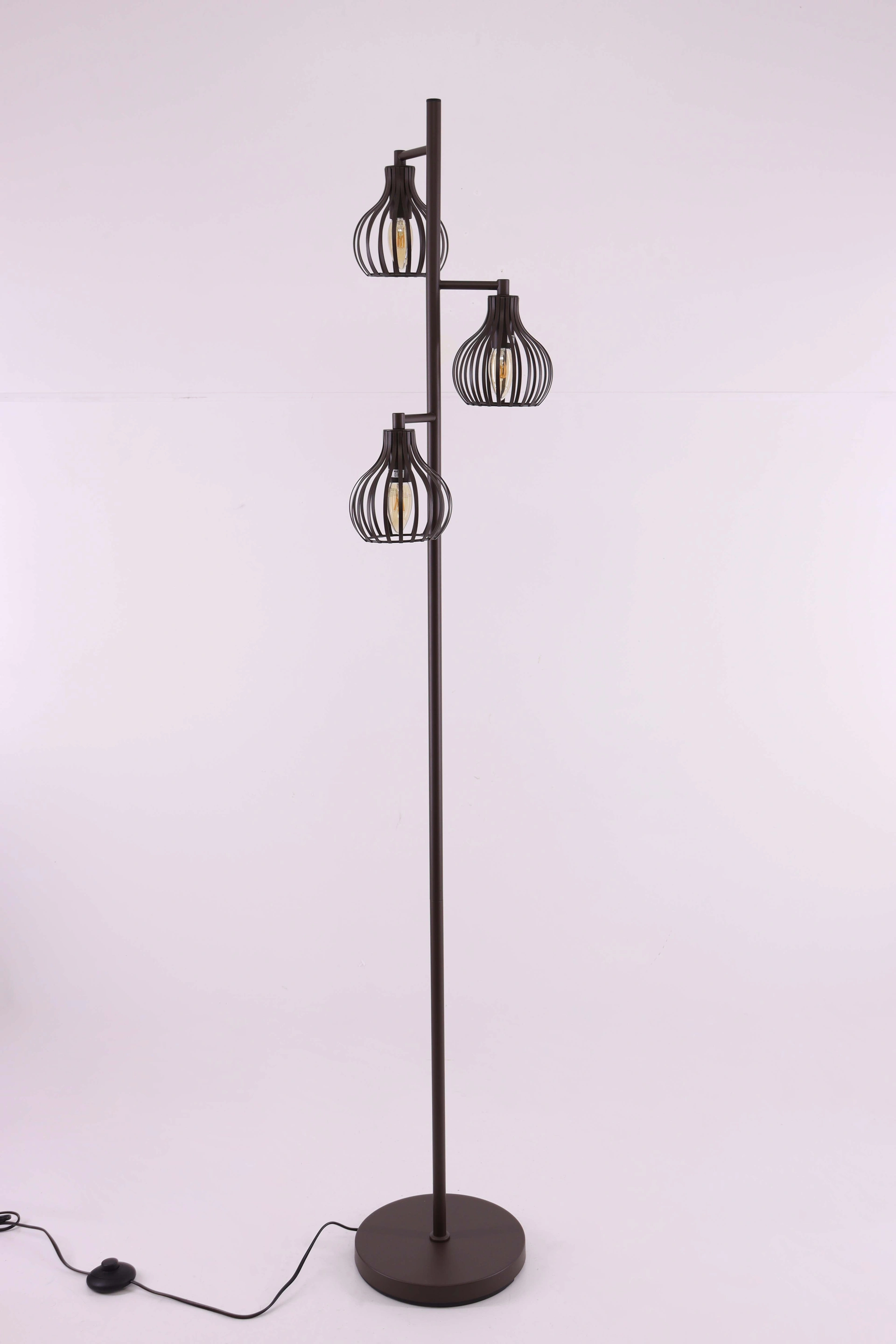 Vloerlamp bruin - Kooi - Hoogte 160cm 46190