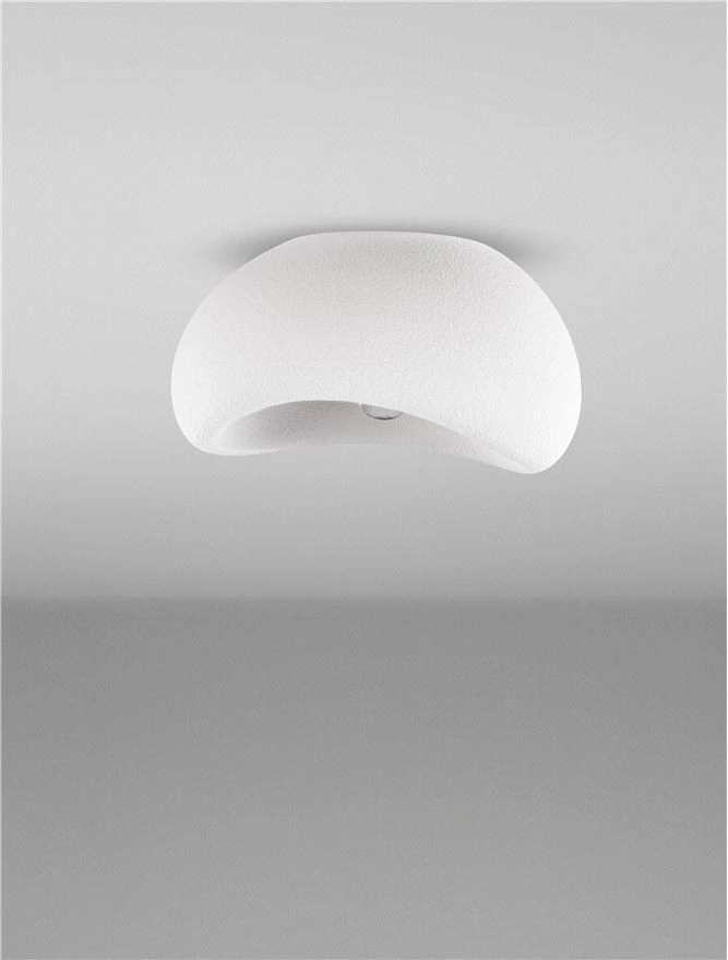 Plafondlamp AERE Sandy White Ø 40 cm - Organisch Design 46696