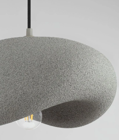 Organische hanglamp Stone Gray 40 cm SW10525