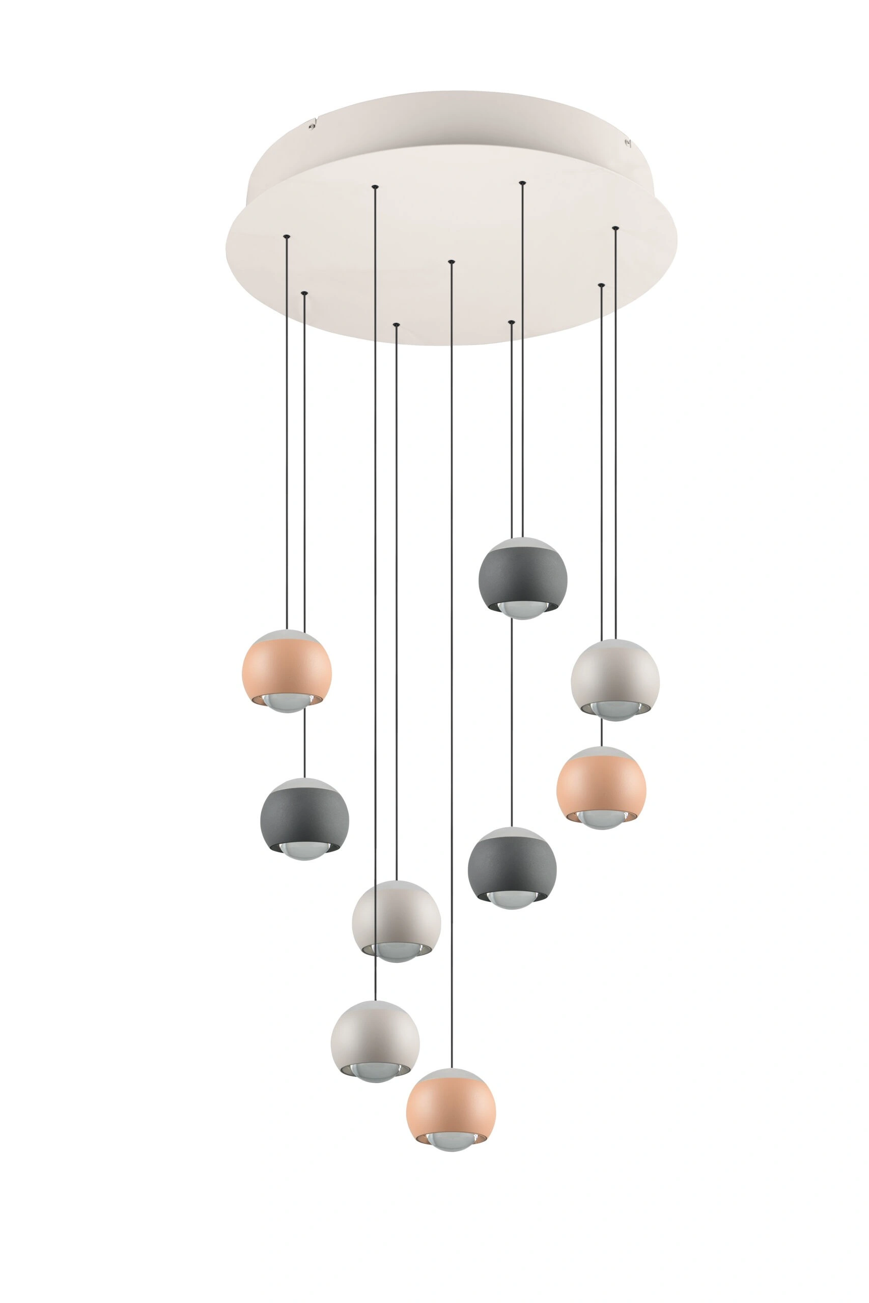 Musterring Cannon LED hanglamp 9-lichts multicolor Ø54 cm – dimbaar 46730