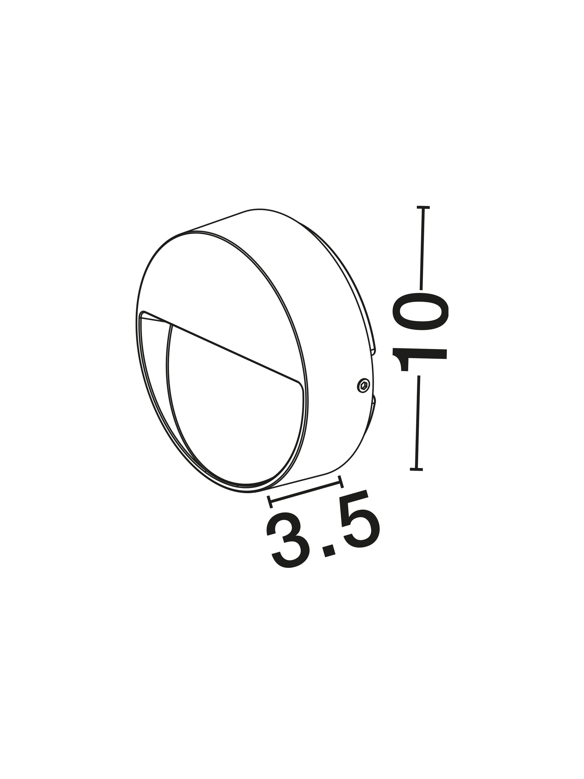 Arden LED buitenwandlamp rond - Roestbruin – Ø10 cm – Instelbare lichtkleur SW10554