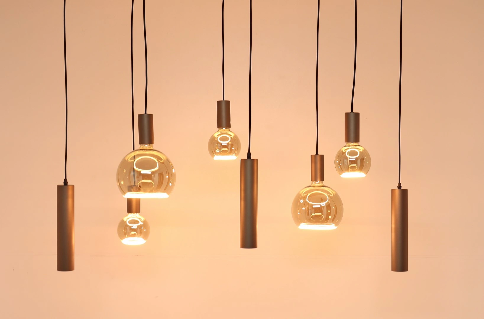 Hanglamp Cacao 8-lichts 140 cm incl. Segula Floating LED en excl. GU10 spots 50275