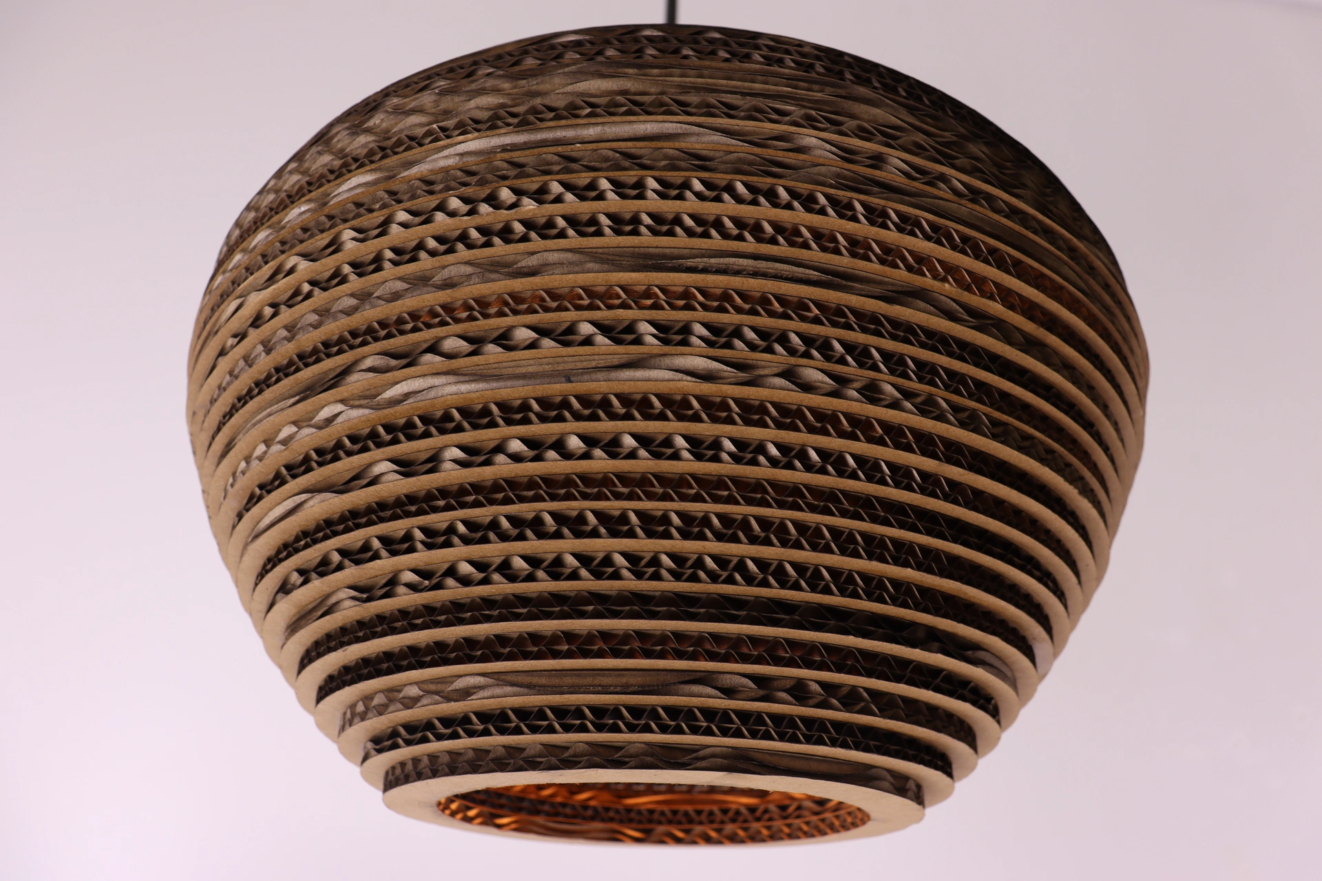 Hanglamp deens ovaal - Cacao - 6 lichts 140cm karton 50287