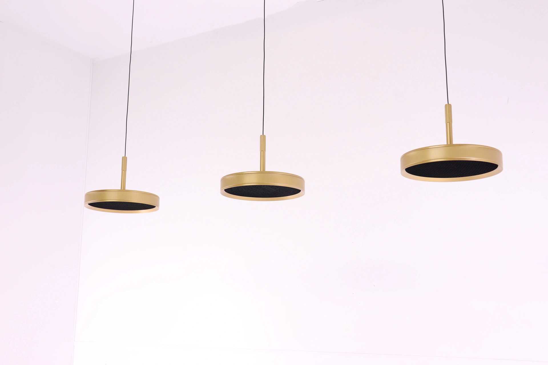 Hanglamp warm goud - 3 lichts - easy lift 53009