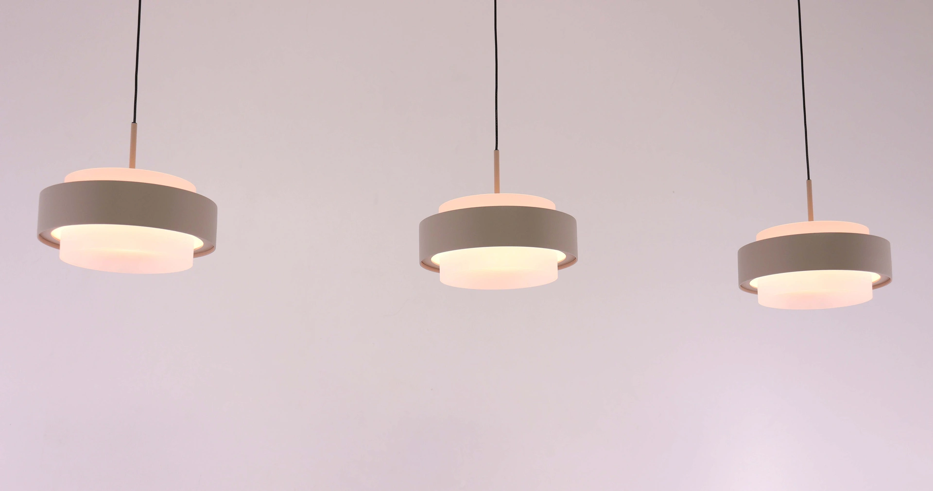 hanglamp 3lichts creme - lengte 90cm - Comfortlift functie 46230