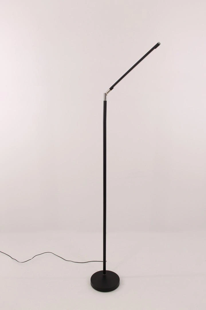 Staande Leeslamp Zwart | Pipe Design | LED Dimbaar 40332
