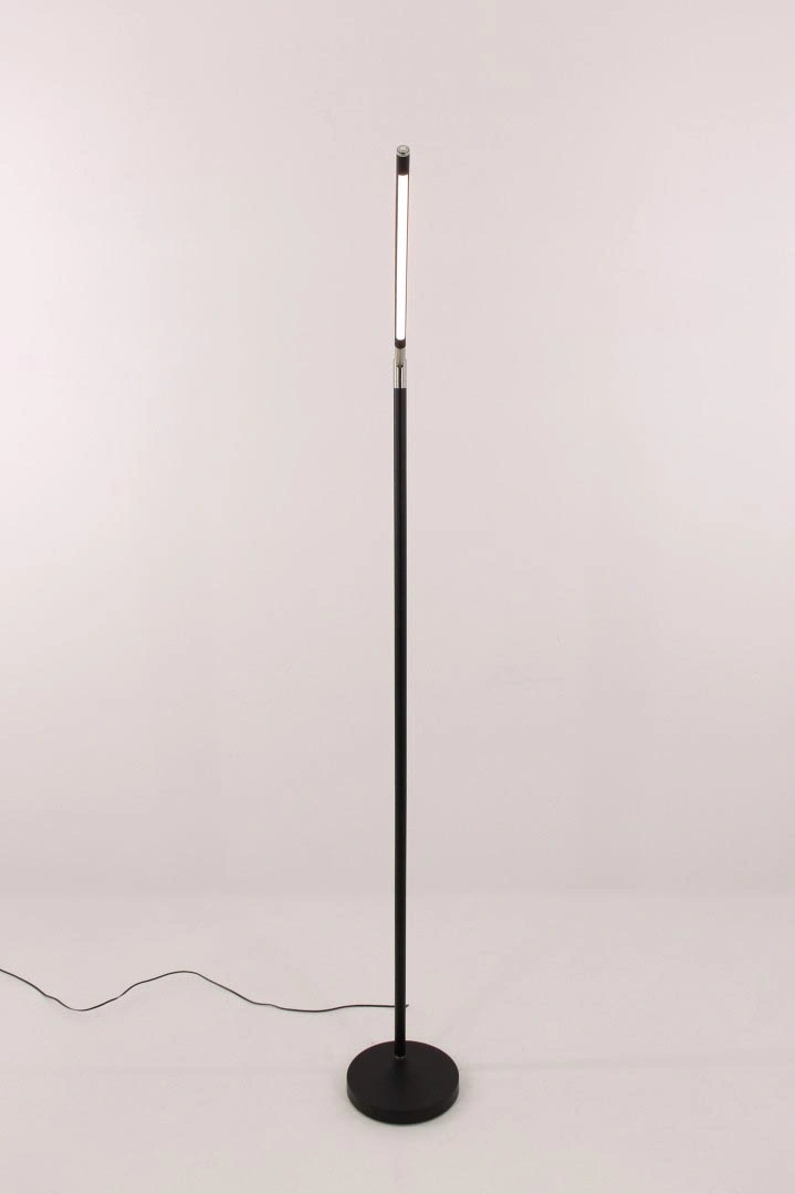 Staande Leeslamp Zwart | Pipe Design | LED Dimbaar 40332