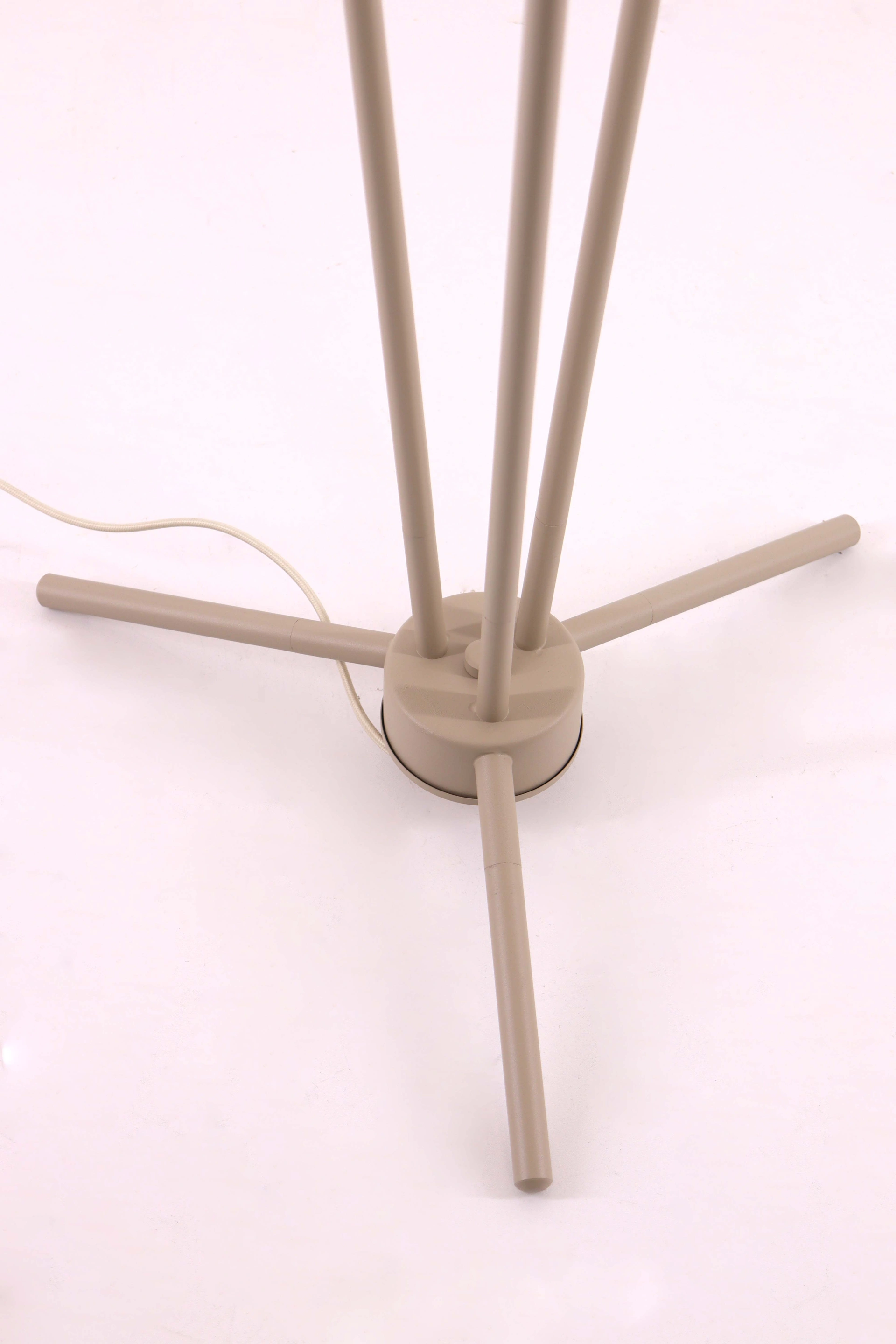 Vloerlamp zandkleur - 3lichts - Stoffen kappen - Hoogte 170cm  46620