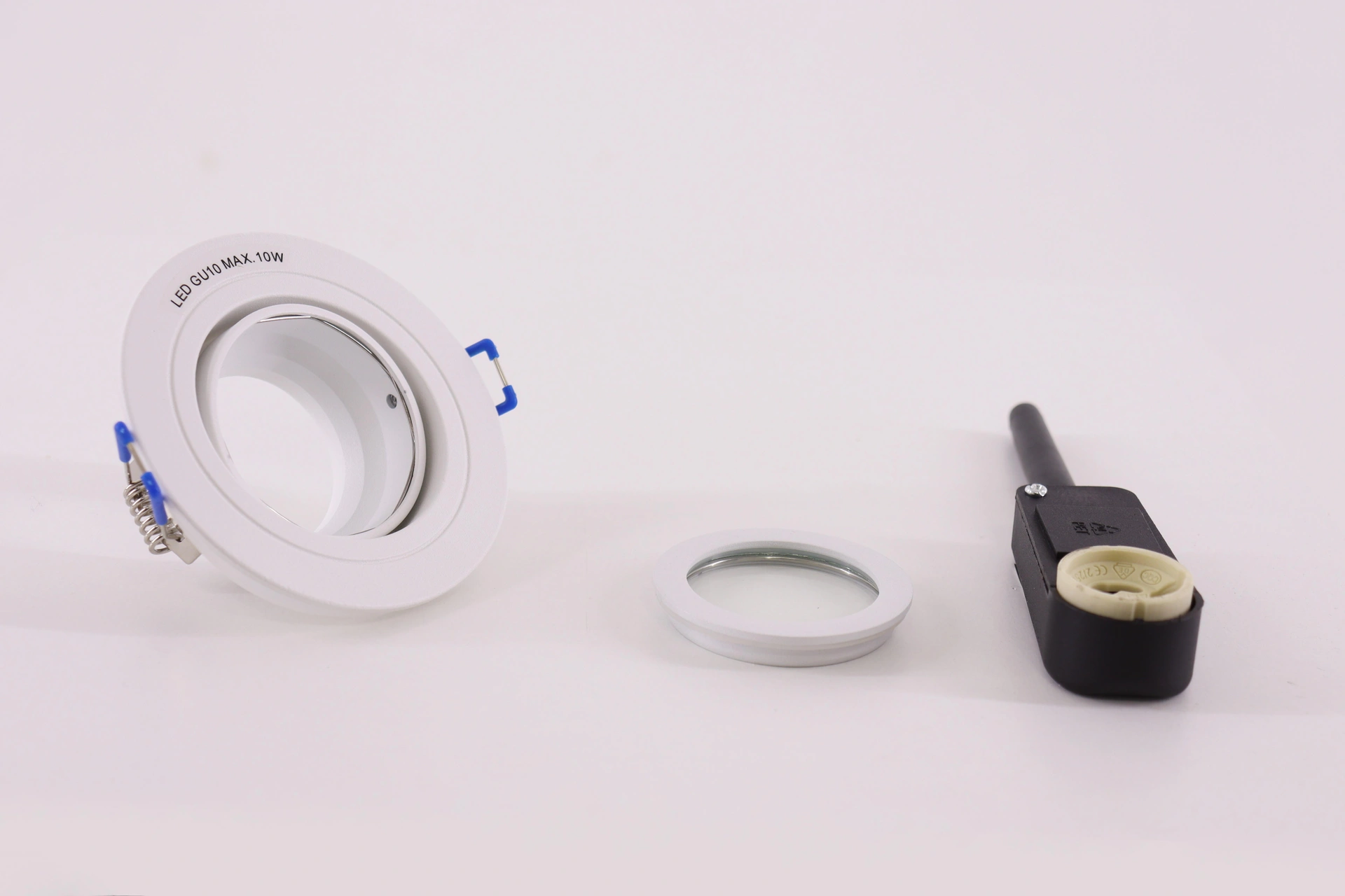 Inbouwspot GU10 Wit kantelbaar – Zaagmaat 7 cm 46158