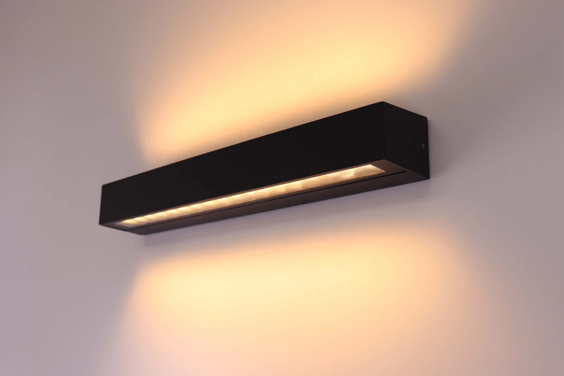 Wandlamp strak dip-switch - Zwart - 50cm IP65  46676