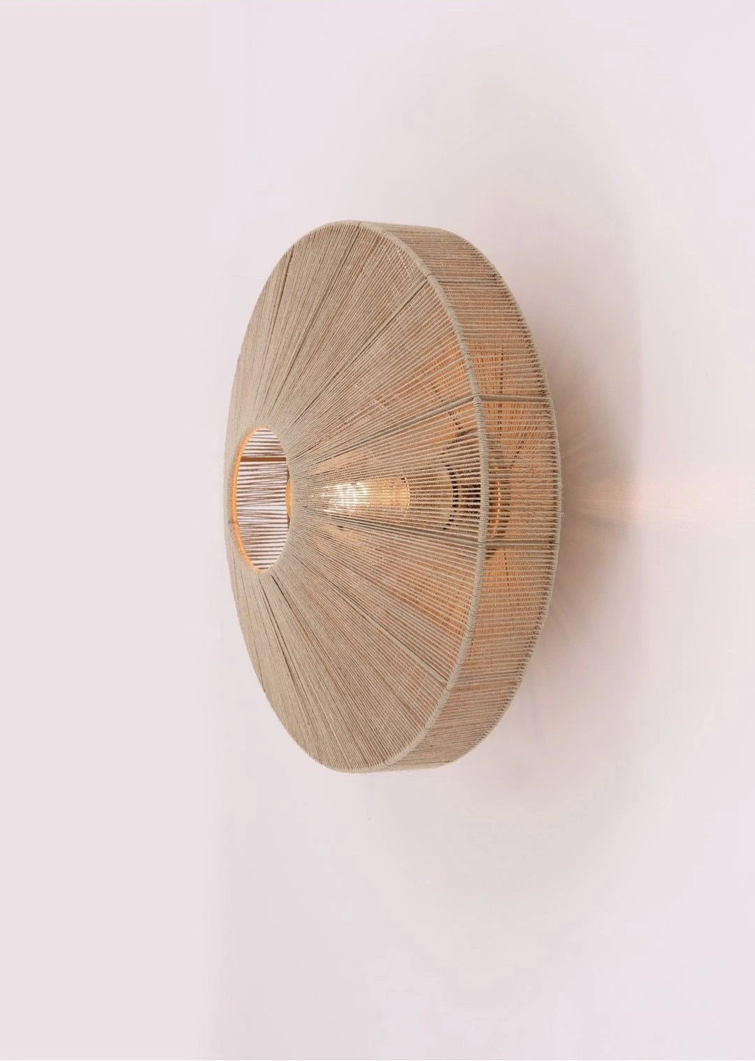 Touwlamp wandlamp naturel 43cm diameter 44932  WL