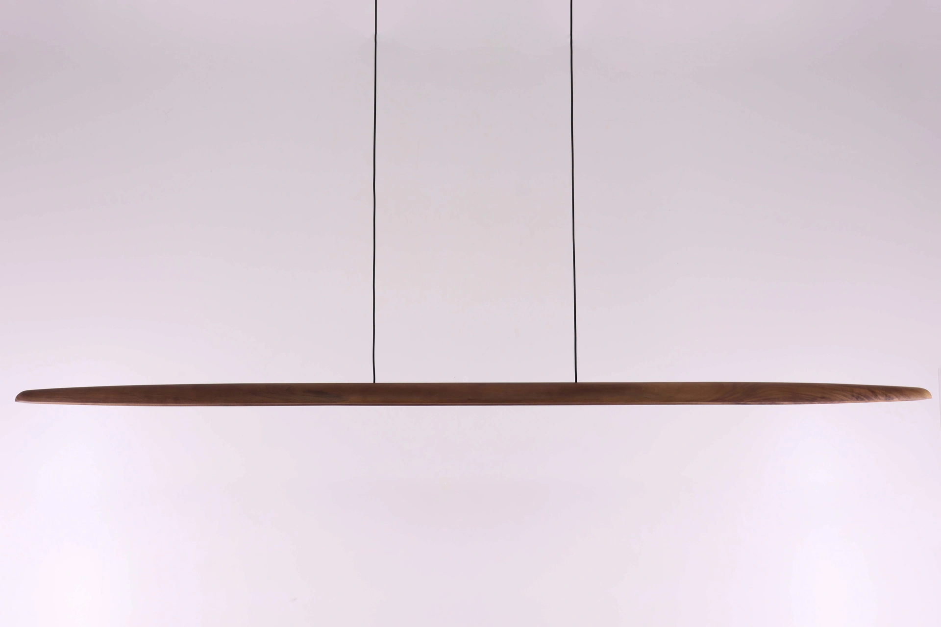 Hanglamp strak - Licht hout - Breedte 180cm 46231