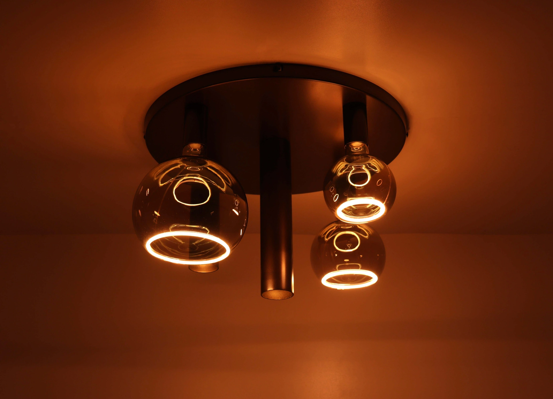 Plafondlamp Cacao Bruin 5 Lichts – Inclusief Segula Smoke Lichtbronnen – diameter 50 cm 50295