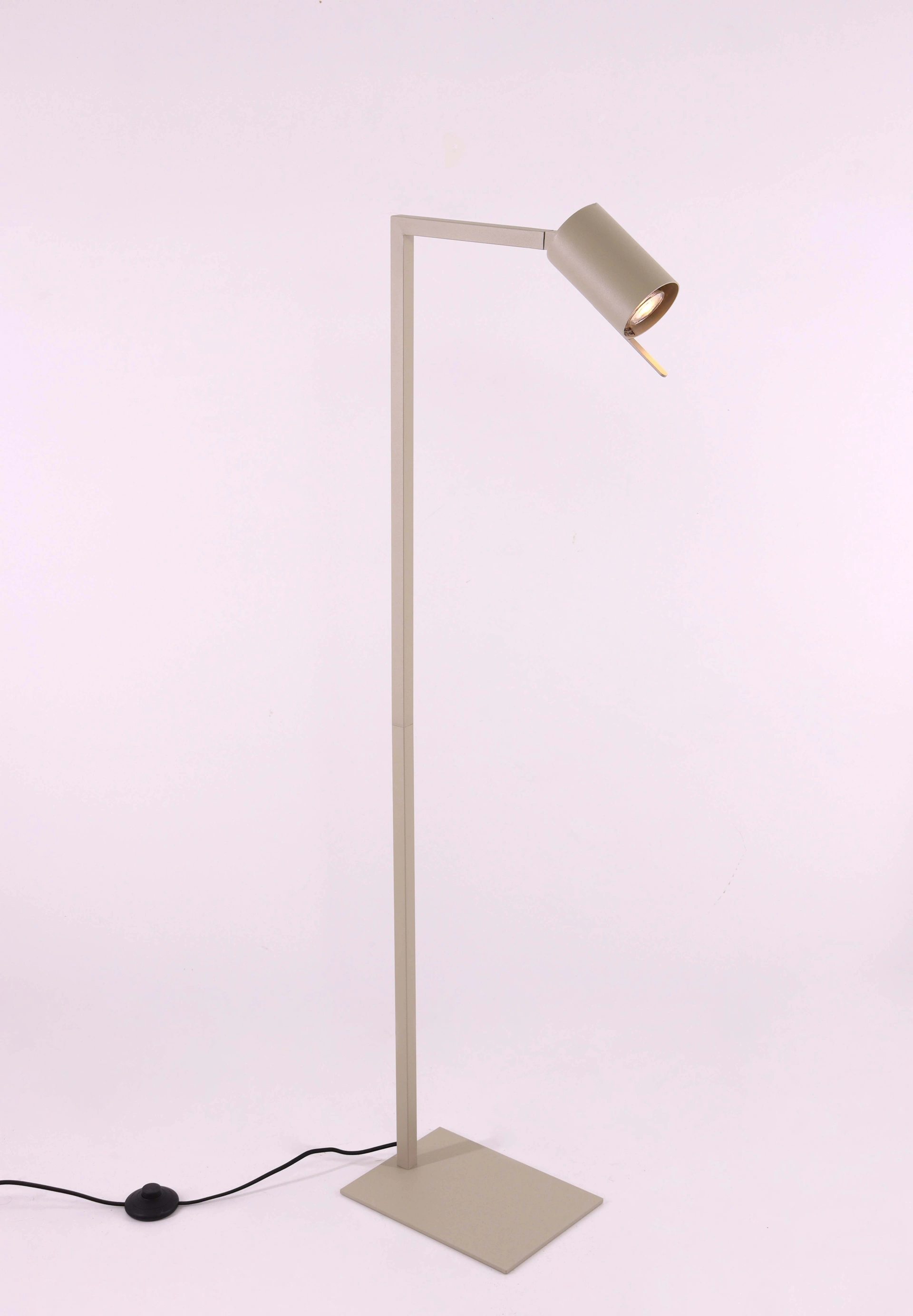 Vloerlamp Taupe strak gu10 hoogte 130cm 45842