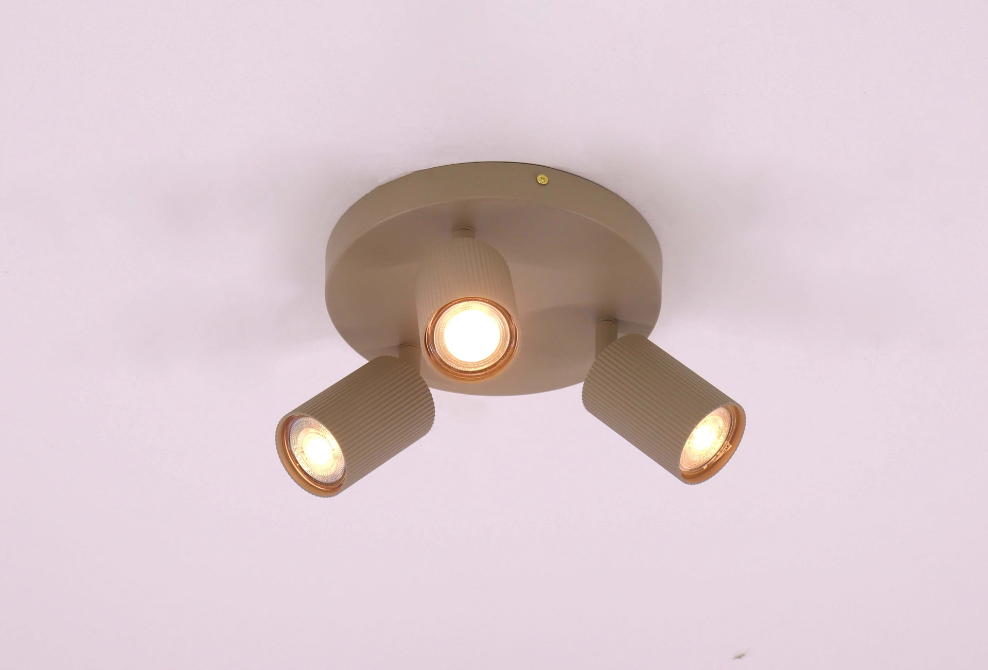 Opbouwspot Zandkleur Dia 20cm gu10 3 Lichts    46773