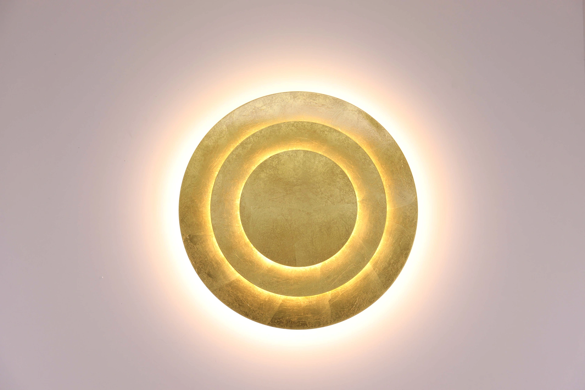 Wandlamp/Plafondlamp goud ringen- Diameter 49cm - Niet dimbaar  46297