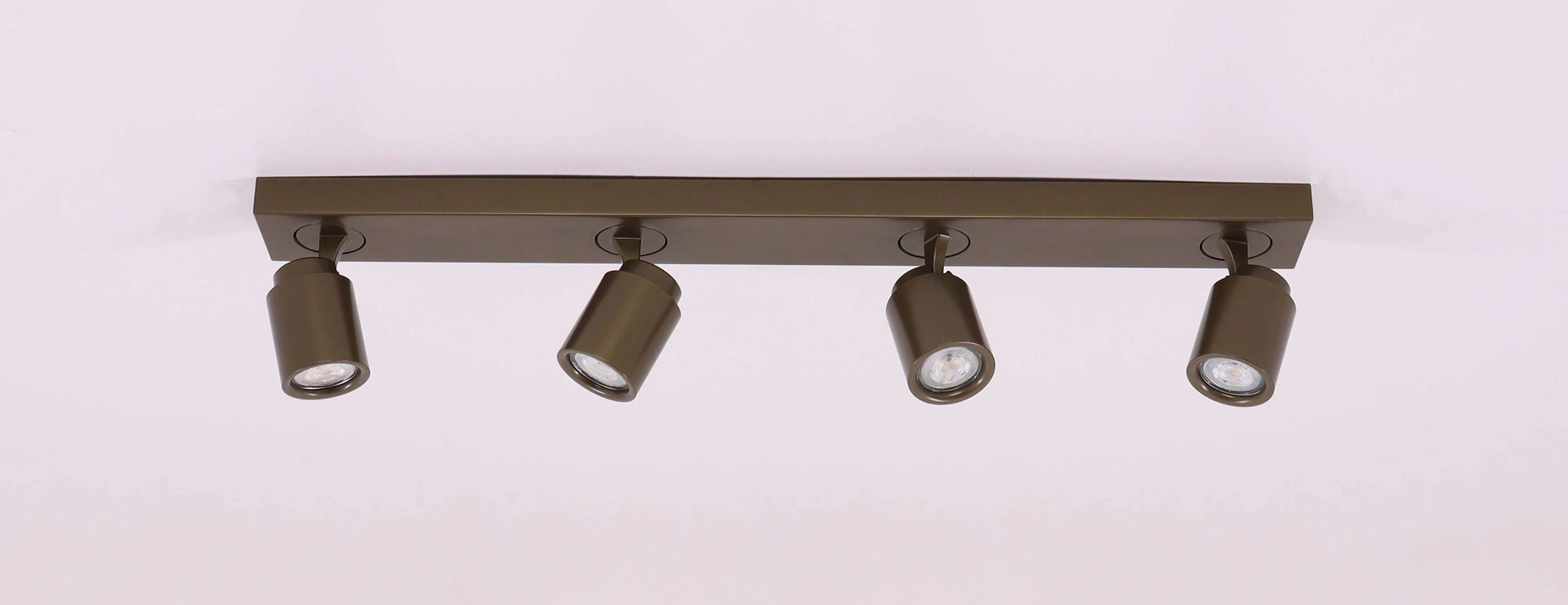 Opbouwspot Razza 4-lichts brons langwerpig – GU10   46917