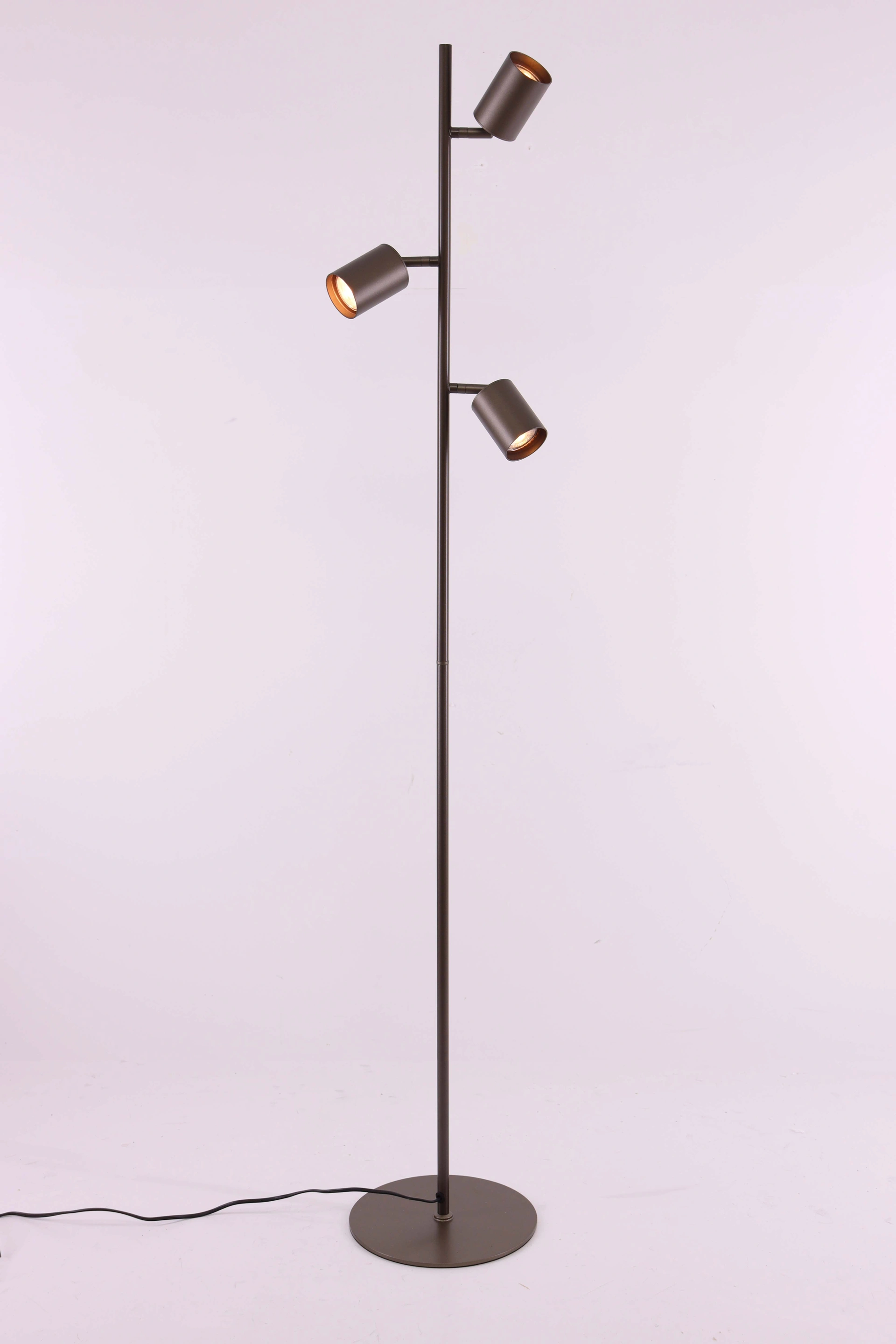 Vloerlamp met 3 verstelbare spots – cacao – Hoogte 156 cm 61226