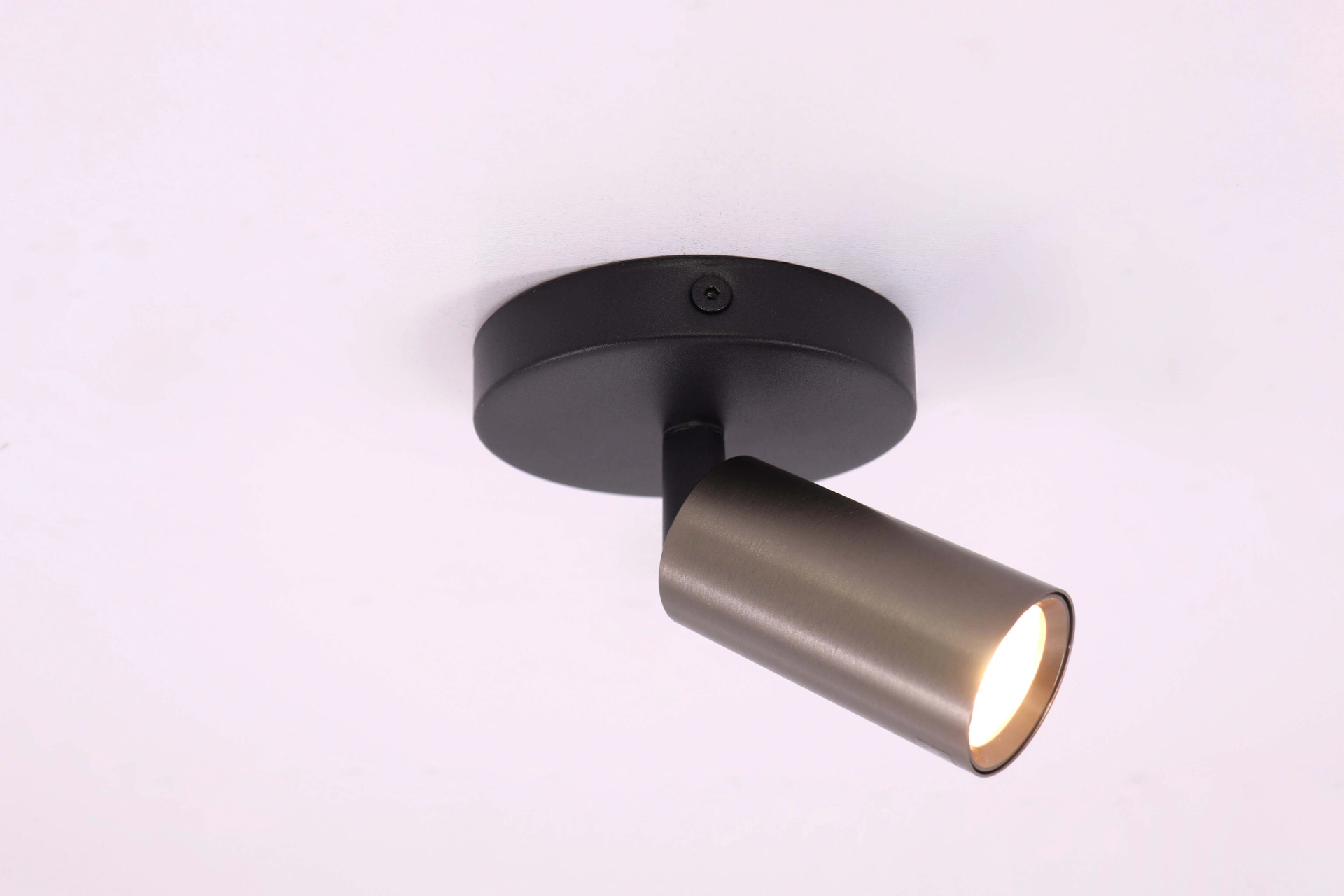 Opbouwspot 1 lichts - Koffie kleur - Rond diameter 10cm   45973